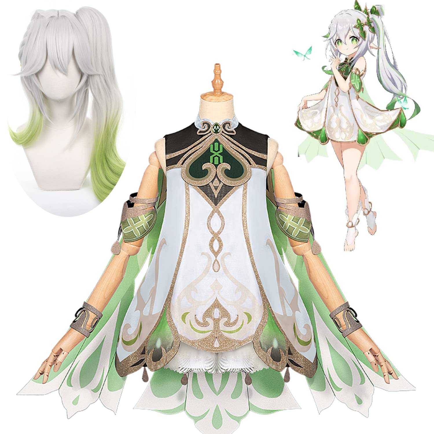 Amazon.co.jp: げんしん 原神 周辺 草神 ナヒーダ コスプレ衣装 