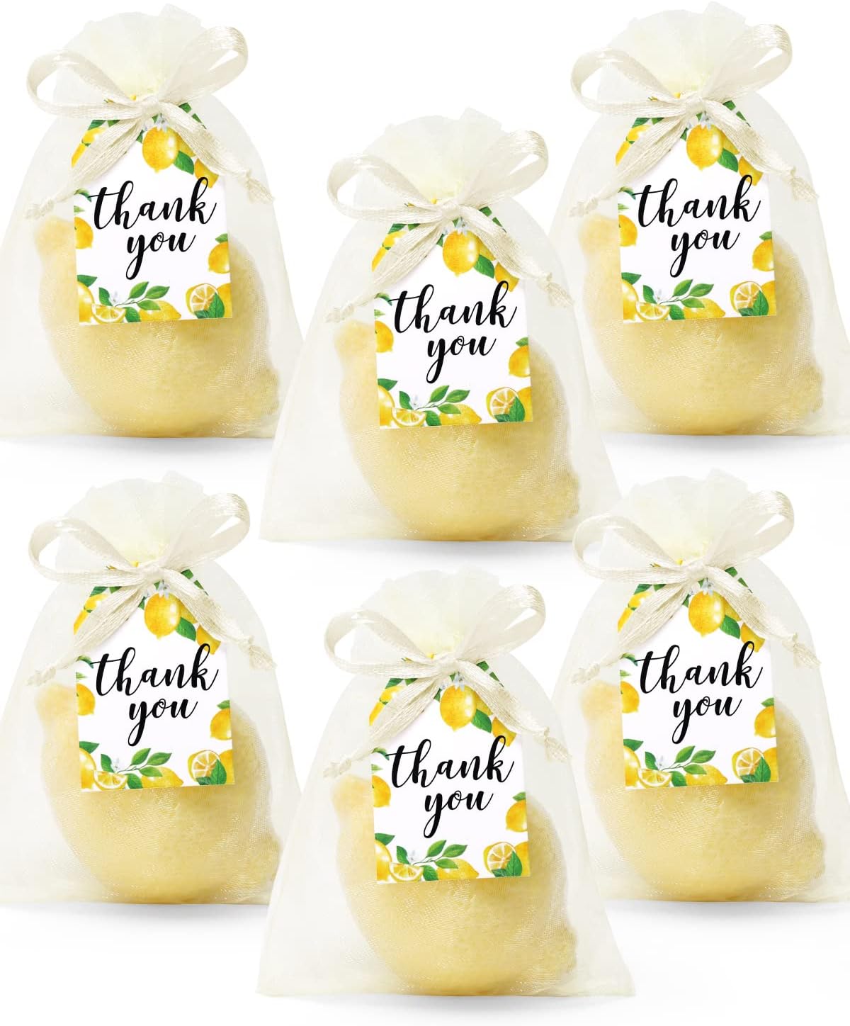 Distaratie Lemon Soaps with Thank You Cards Bridal Shower