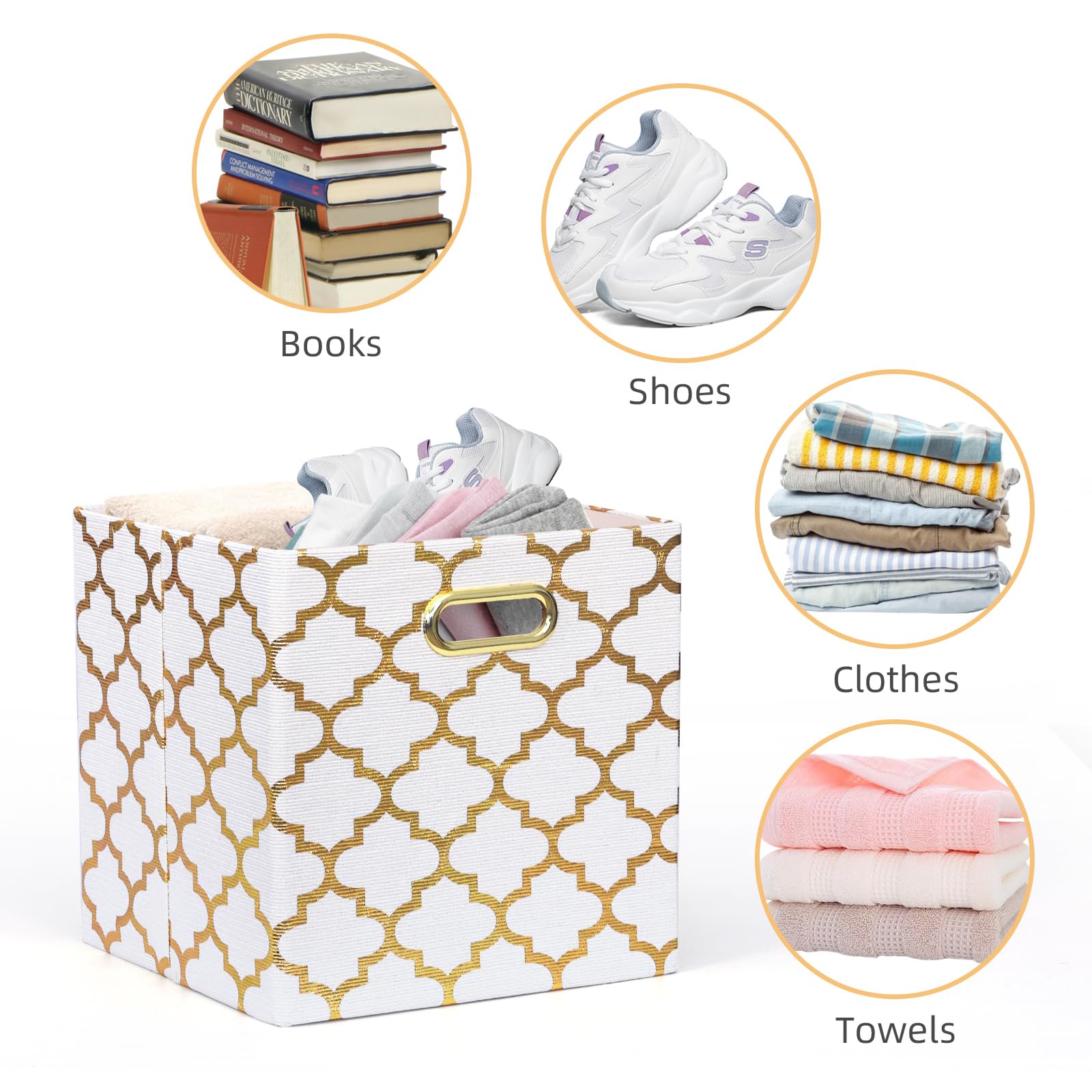Würfelförmige Aufbewahrungskörbe, faltbare Aufbewahrungskörbe, Stoff-Aufbewahrungswürfel, Organizer, Körbe, Schubladen für Regale, Schrank, Kleiderschrank, Bücherregal, Schrank, 28 x 28 x 28