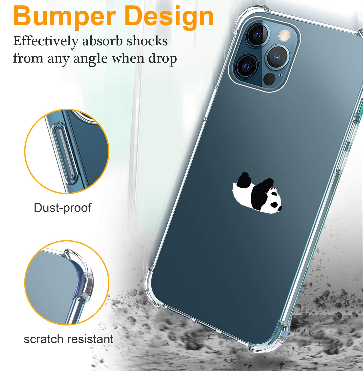 Custodia Trasparente Antiurto Per IPhone 13 - Anti-gialla, Antigraffio E Compatibile Con Ricarica Wireless