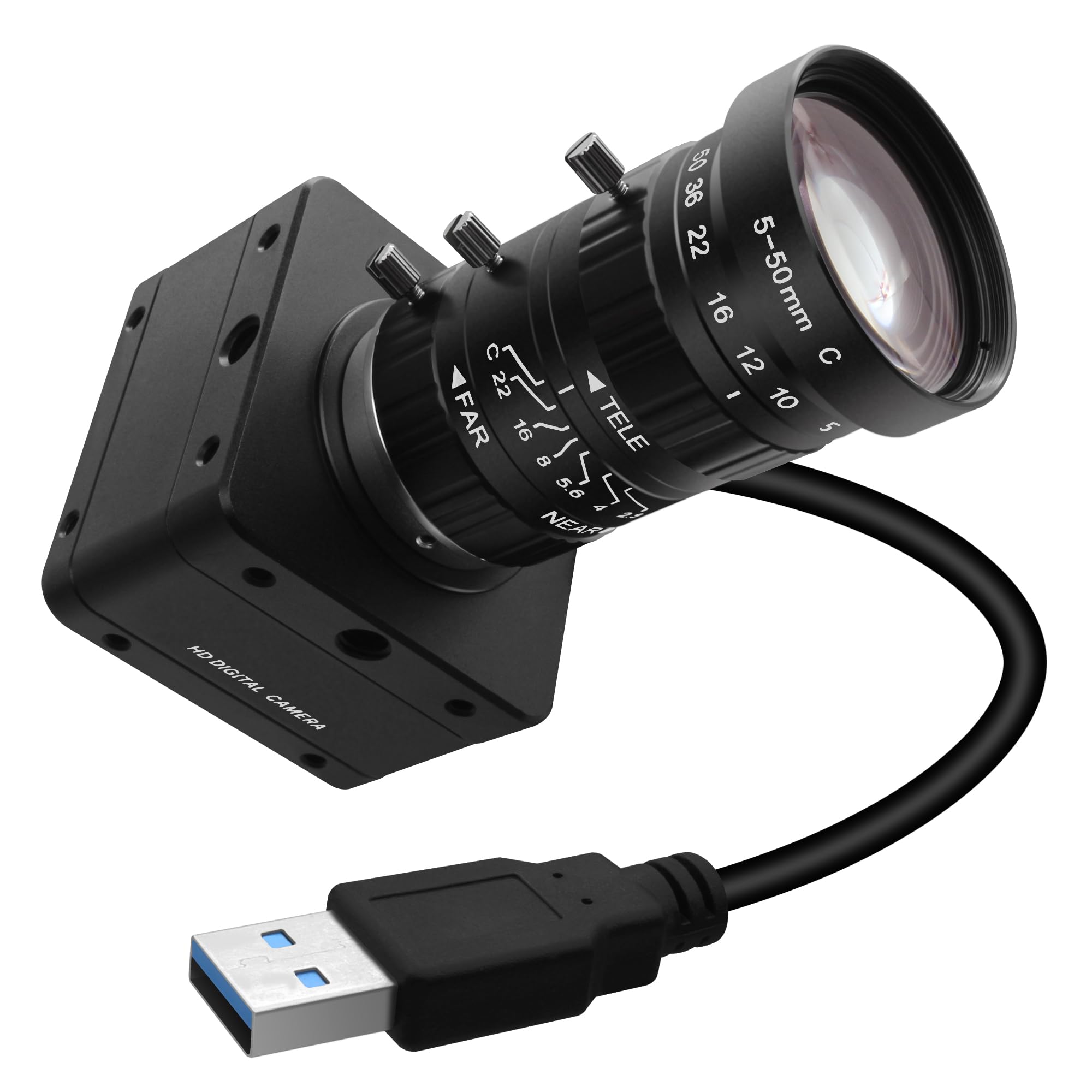 SVPRO 20MP USB 3.0 Camera, 5K Manual Focus UVC Webcam with 5-50mm Zoom Lens | 5120x3840 UHD USB Camera with 10X Optical Zoom CS-Mount Lens, Plug-and Play Type-C Cam for Computer Laptop-image-37