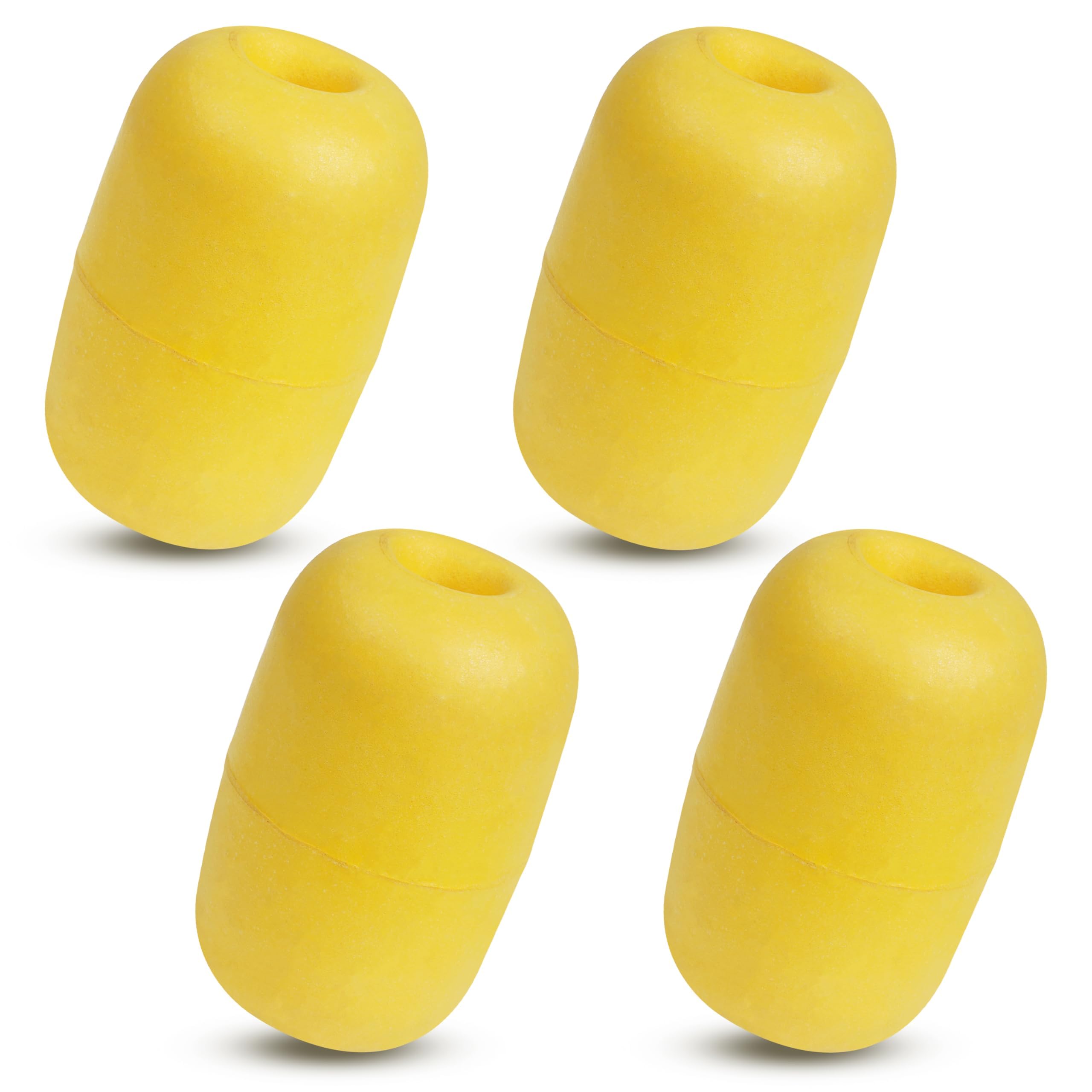 OROOTL Rope Floats Marine Buoy Float, 4pcs Crab Trap Floats Buoys Fishing Marker Buoy Plastic Water Buoy for Boats Pool Kayak Crabbing Dock Ski Anchor — image 1
