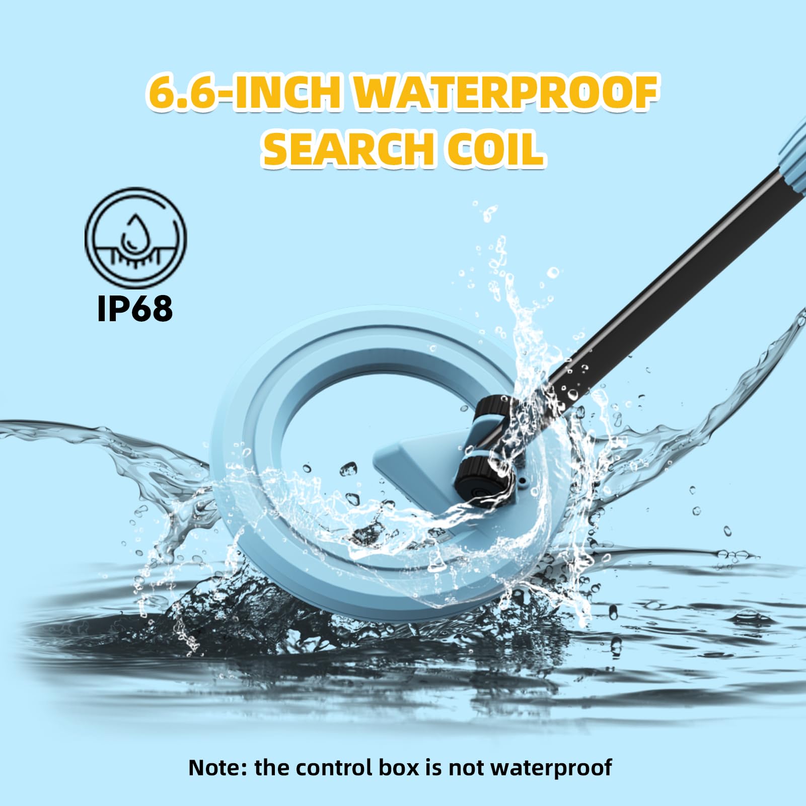 DR.ÖTEK Metal detector per bambini, rilevatore di metallo impermeabile per bambini con display LCD, stelo regolabile, pala e setaccio e grande borsa per il trasporto, Blu