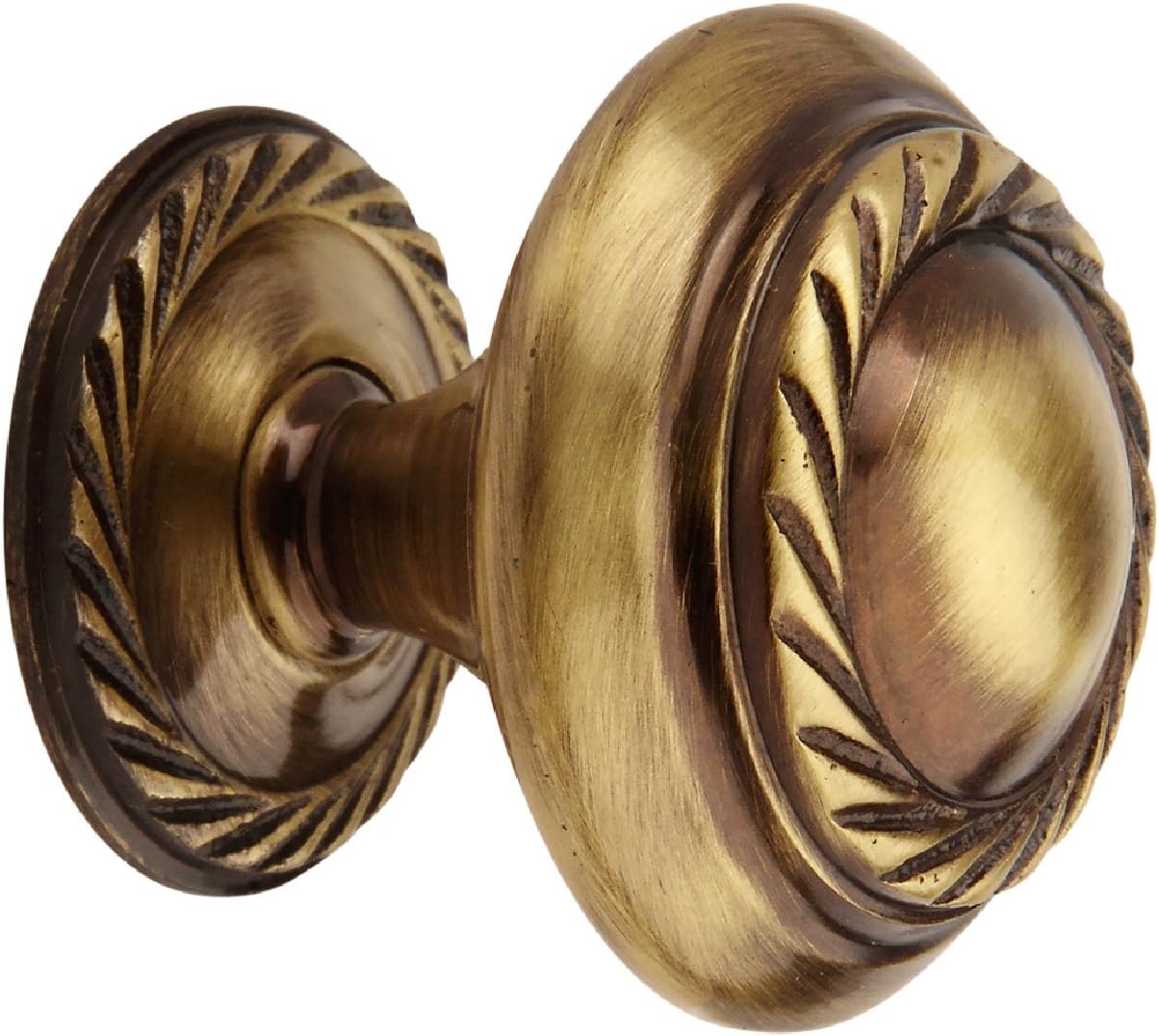 HOBKNOBS (Single Georgian Antique Brass (38 mm Dia) - Brownish Gold