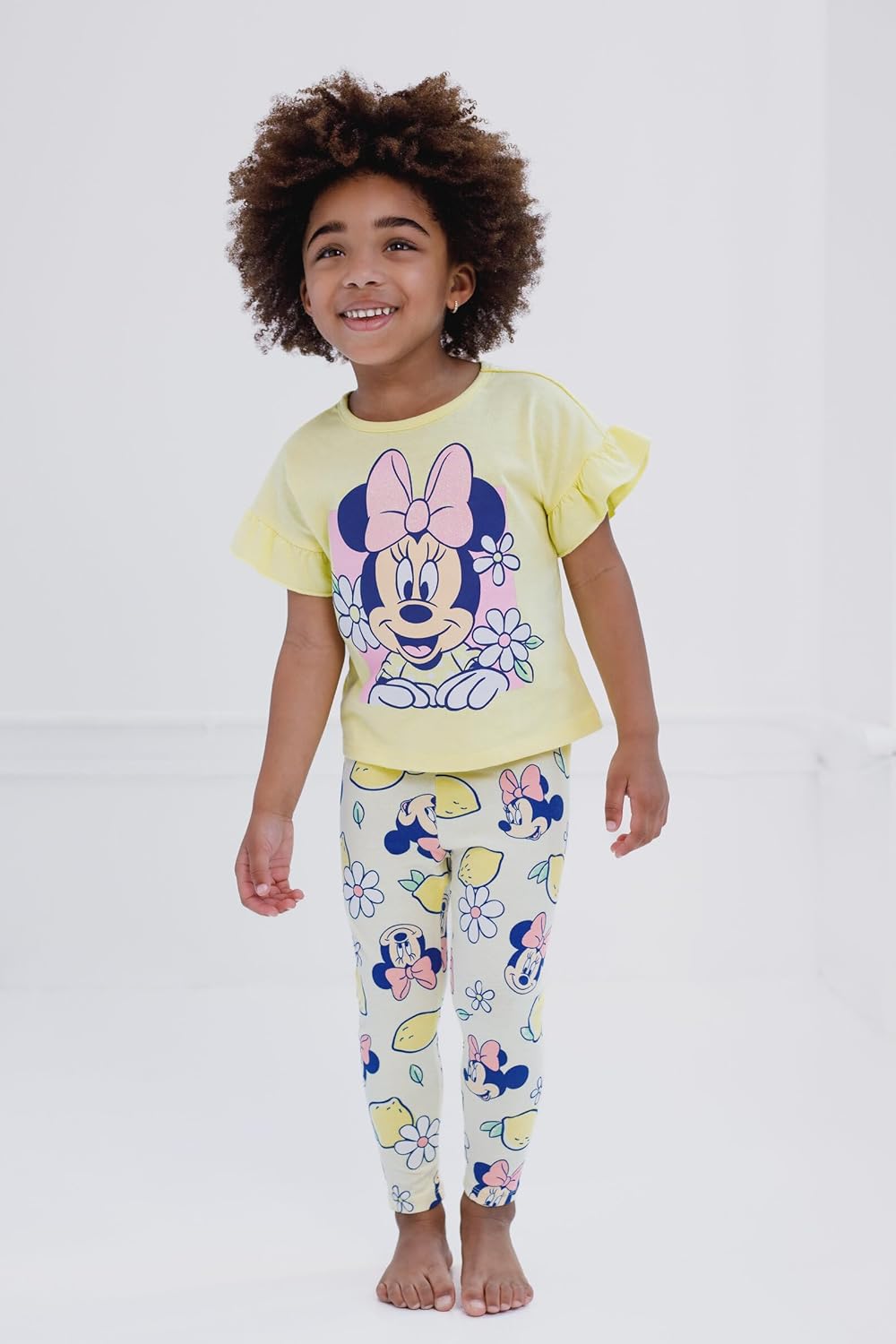 Disney Minnie Mouse Cotton T-Shirt and Leggings Outfit Set for Girls - Infant to Big Kid Sizes (12 Months - 14-16) - Image 2