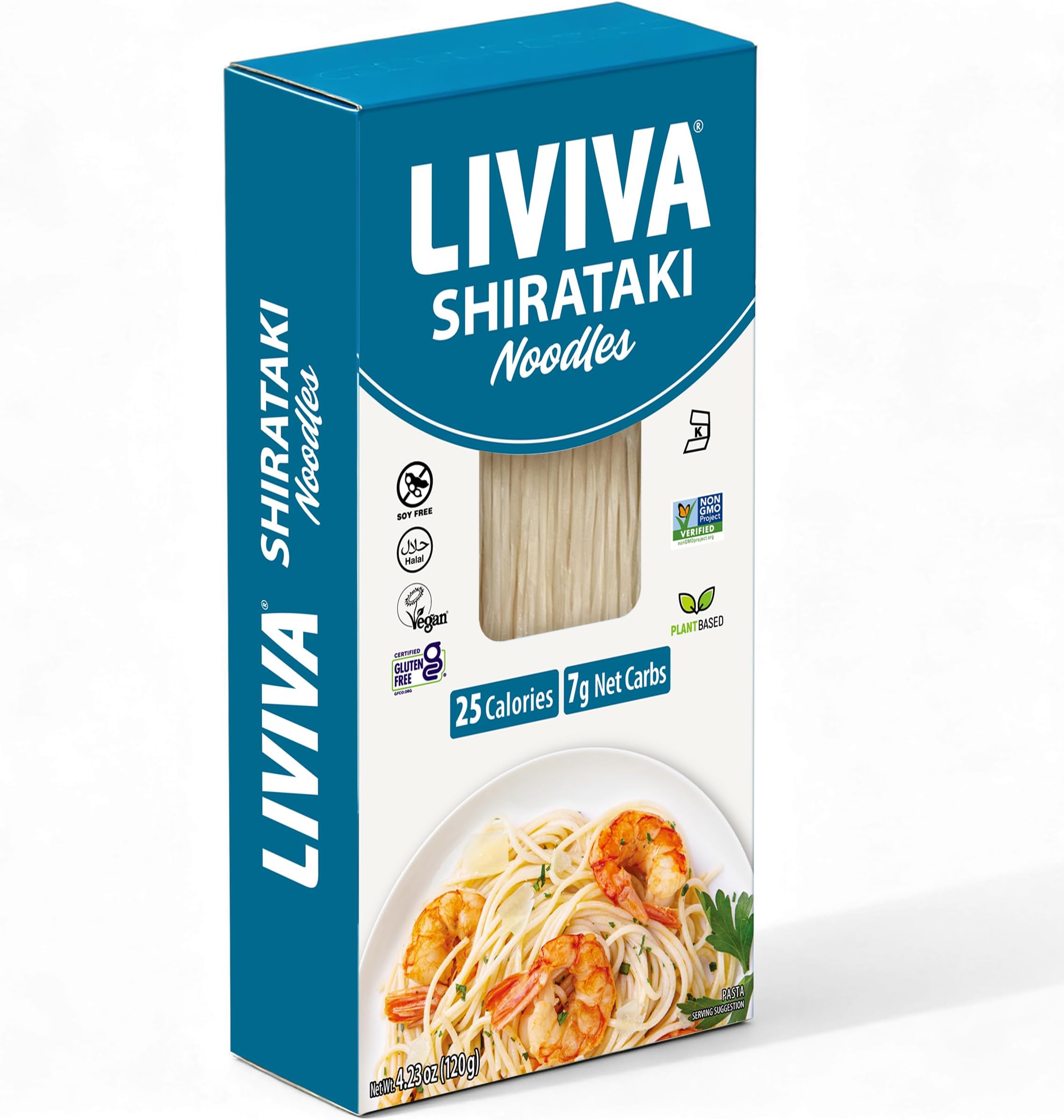 Dried Shirataki Low Carb Plant-Based Gluten Free Pasta โ Konjac Noodles - Taste & Cook like Regular Spaghetti & Rice โ Diabetic-Friendly, Low Calories, Vegan, Halal, Kosher, Non-GMO, Plant-Based (4 Pack, Noodle)