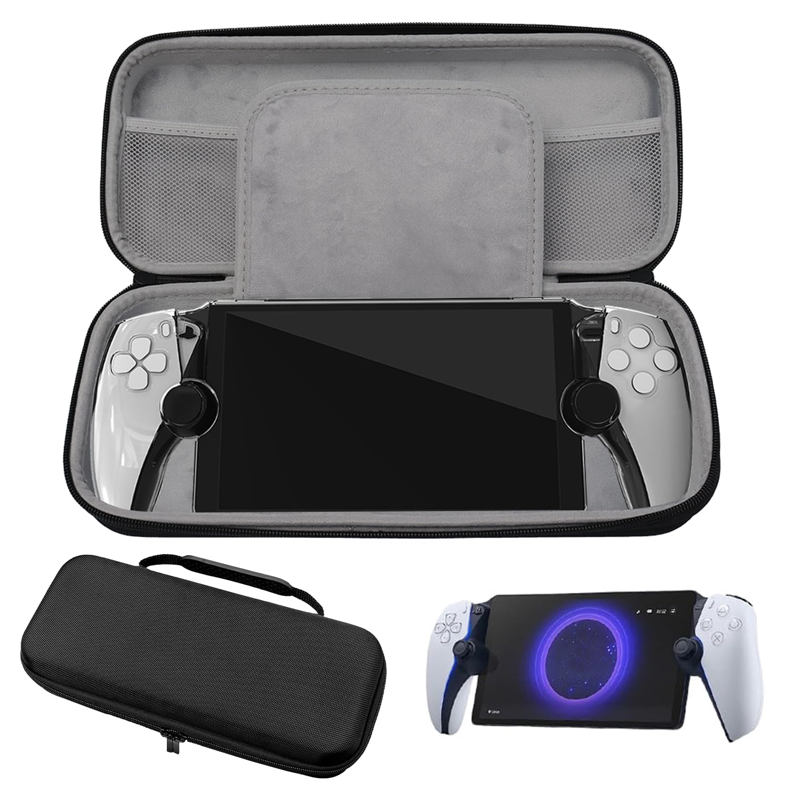 Custodia Rigida da Viaggio per PS Portal Nera, Custodia da Trasporto per Console PS5 Portal