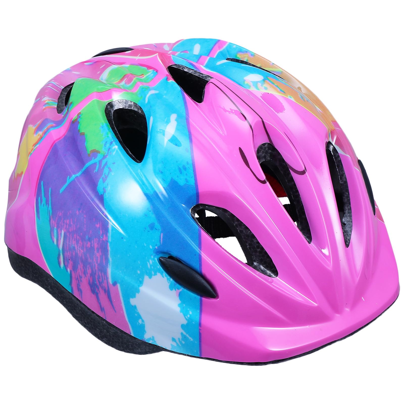 Casco de ciclismo cómodo y transpirable rosa con espuma protectora 8