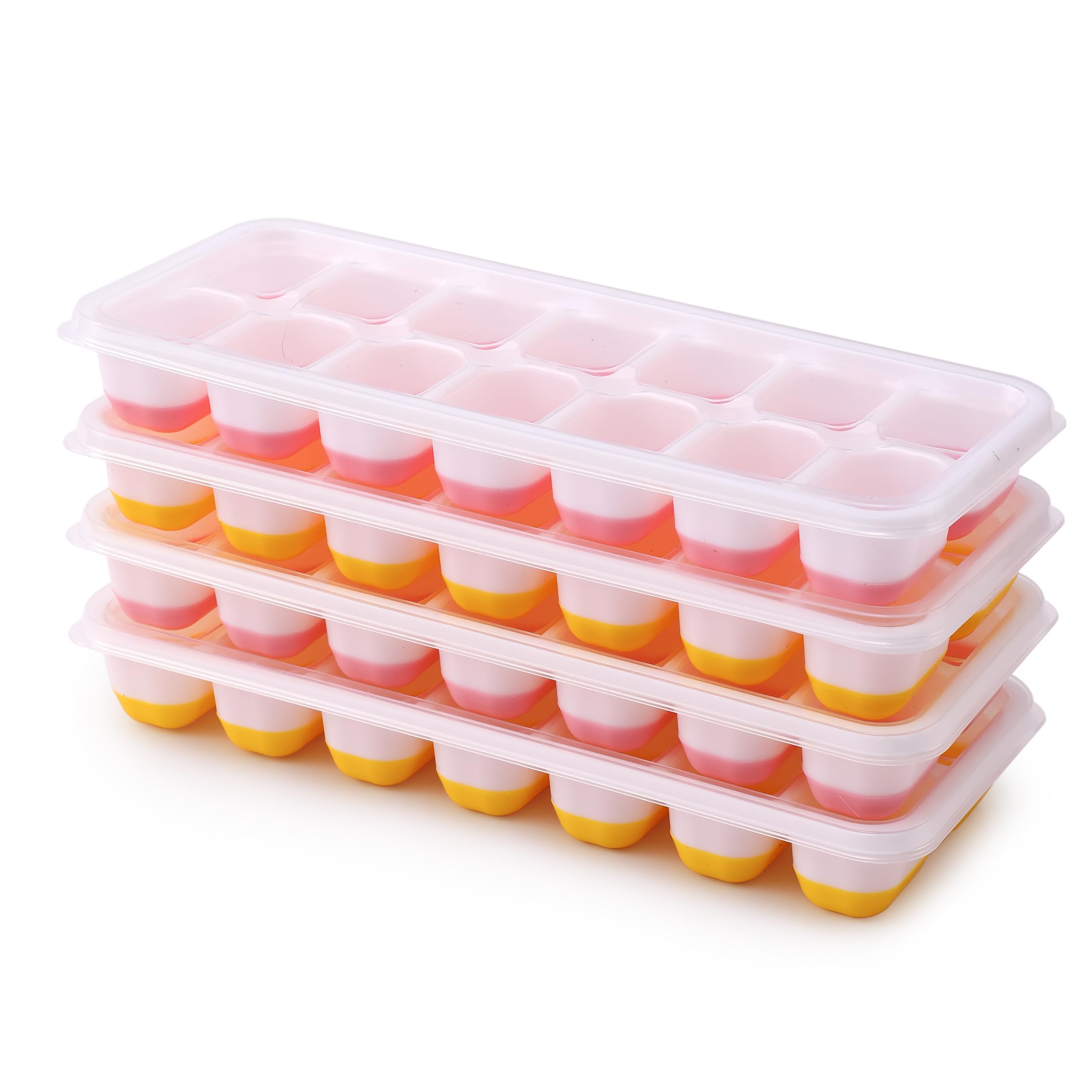 lot 4 bacs glaçons silicone couvercle