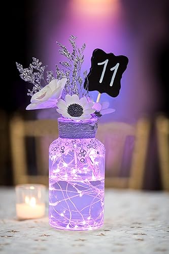 Miniatura 2 de Itart - Guirnalda de luces LED de 20 ledes, funciona con pilas, funciona con 4 paquetes, para árboles, bodas, fiestas, interiores, recámaras