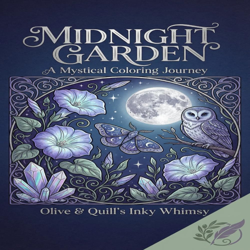 Midnight Garden: A Mystical Coloring Journey