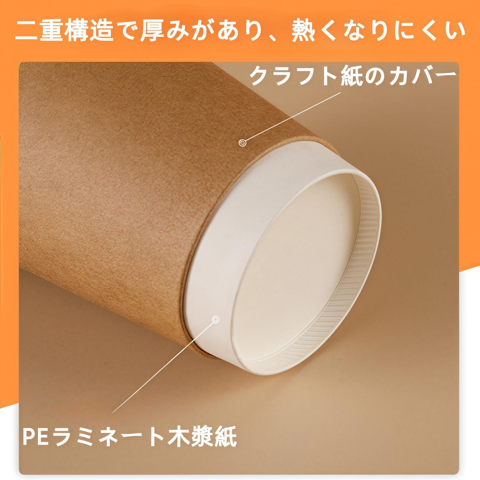 Amazon | BDHD使い捨て紙コップ コーヒーカップ 耐熱 二重断熱 蓋付き 