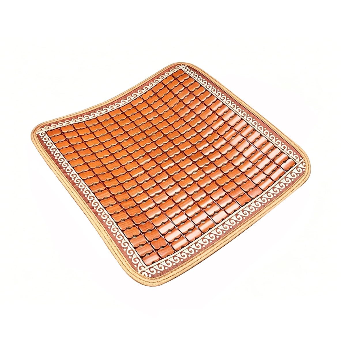 IRCKONCI Bamboo Cool Seat Cushion Mat, Bamboo Cooling Mat Cushion, Square Chair Cushion Cool Mat for Indoor Outdoor Sofa Office Garden(40 * 40cm)