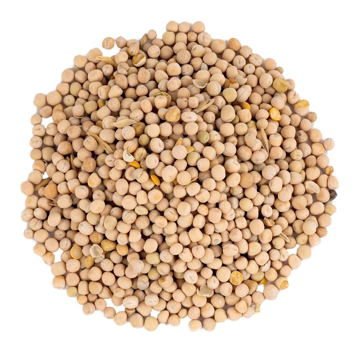 Scratch and Peck Whole Peas Chicken, Duck and Livestock Supplemental Grain - 20% Protein, Certified Organic and Non-GMO Project Verified Chicken Food - 40 lbs Bag