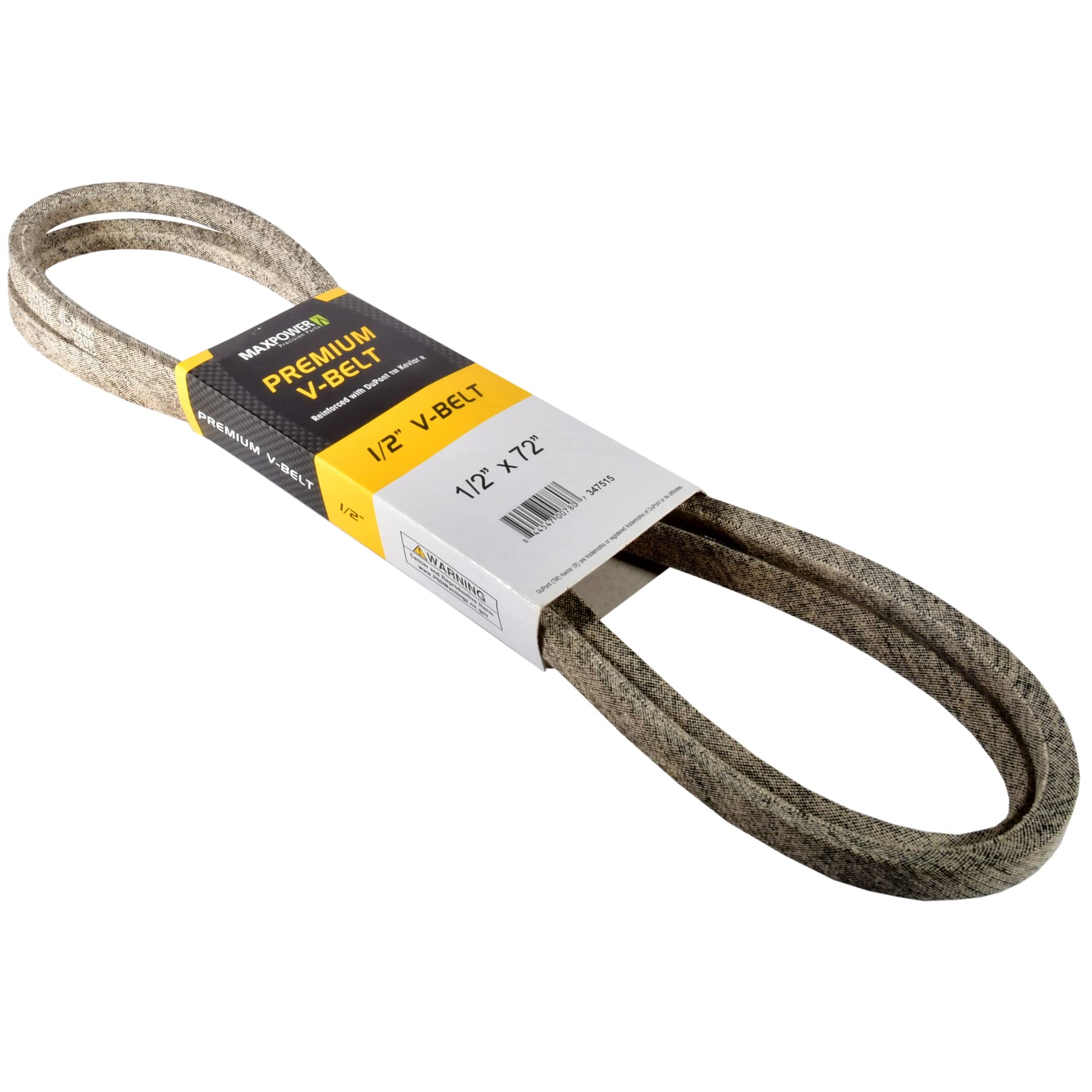 MaxPower V-belt 347515, Kevlar reinforced, 1/2 inch x 72 inch, 4L720, outer length L(a) 1830 mm, beige, 1/2" x 72" - Image 2