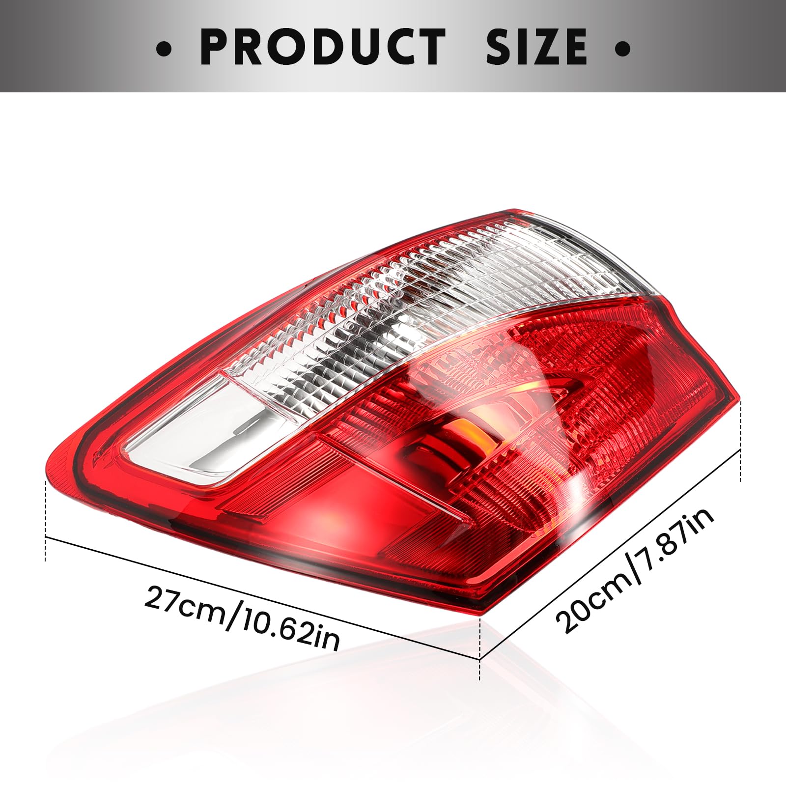 Fanale Posteriore Compatibile con Nissan Qashqai. Luce Freno Posteriore se utilizzata per Qashqai 5 e 7 posti 2010-2014 26555BR00A ULT115003