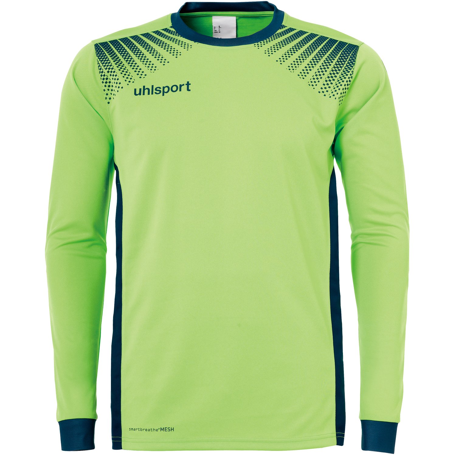 Uhlsport UHLSH Men Goal Goalkeeper Shirt Men's Goalkeeper Jersey - Flash Green/Petrol, 2XL
