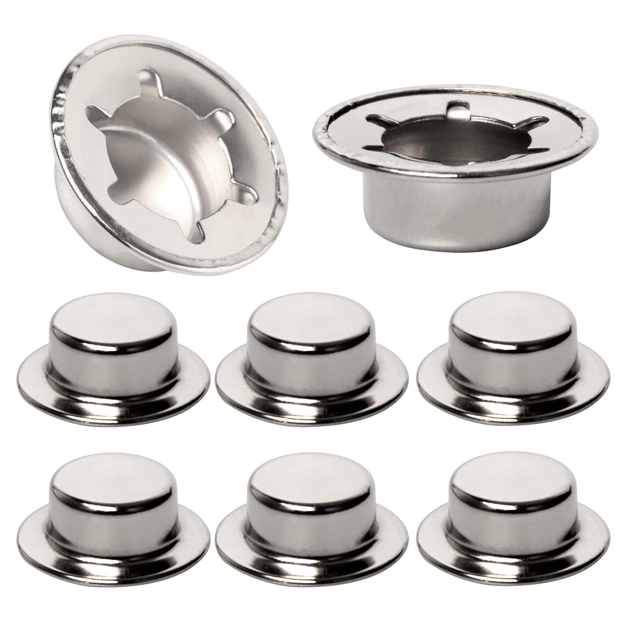 Calvana Push Nut Caps - 8 Pack for Hand Trucks & Wagons -8 Calvana Push Nut Caps - 8 Pack for Hand Trucks & Wagons -8