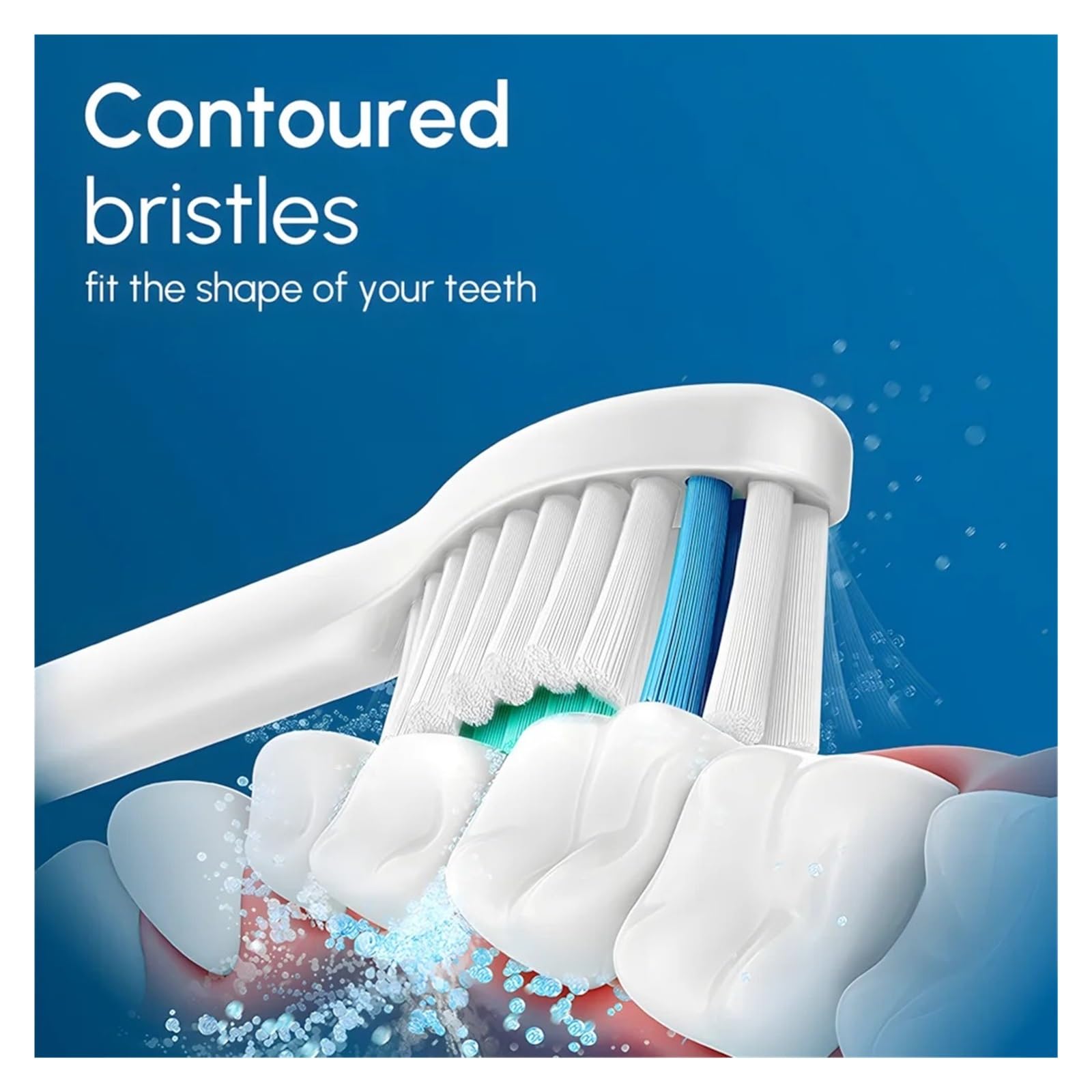 Buerstenkoepfe, kompatibel mit Philips, 1100 2100 4100 4300 | 5100, 5300, 6100, 6500, 7000, 7300, 7500, 9000, 9300, 9500, 9700, 9750(White-20 Pcs)