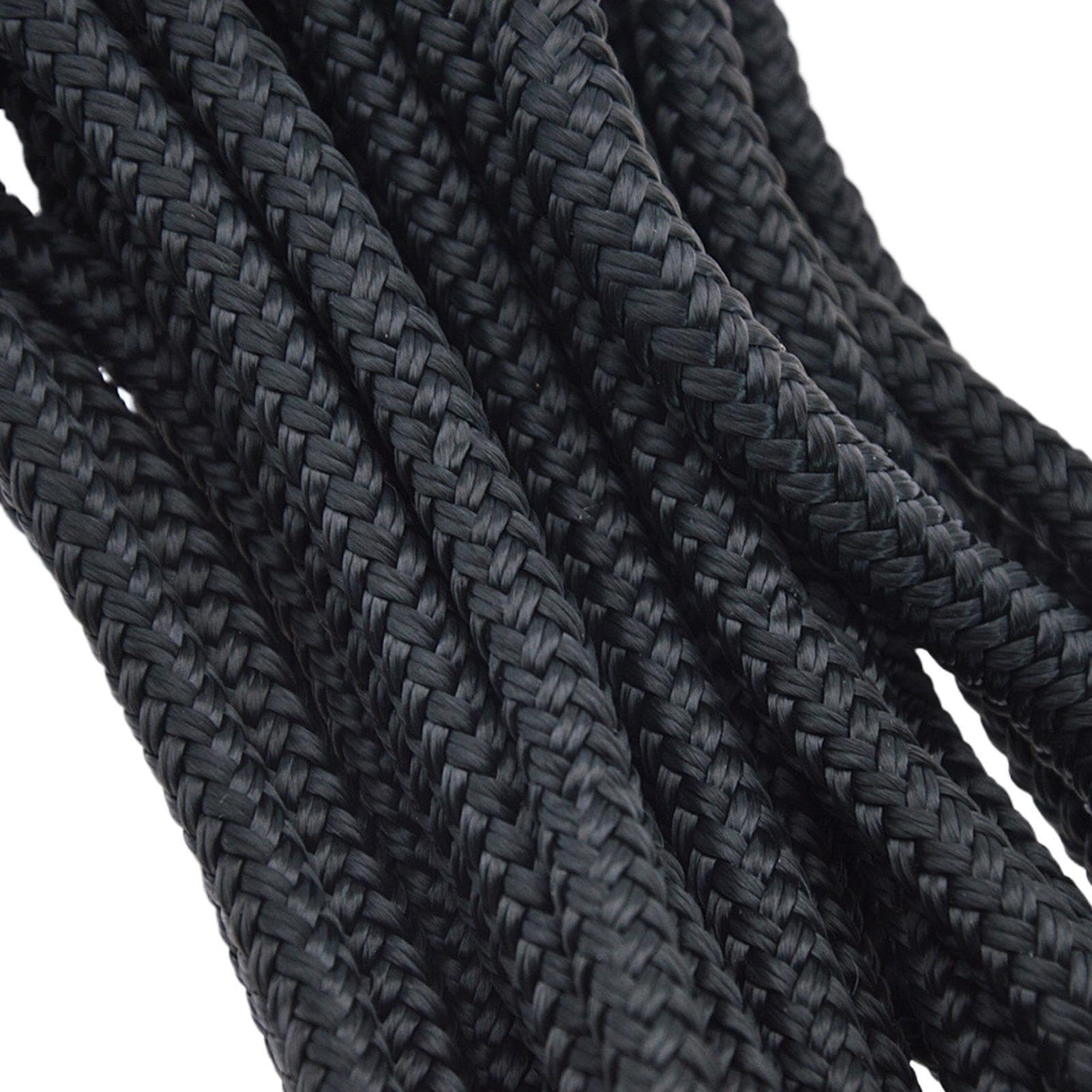Cime da ormeggio per barca con occhiello Nylon Doppia Treccia Alta Resistenza - Funi per Tubi, Pontili, Traino, Spiaggia, Sci Nautico