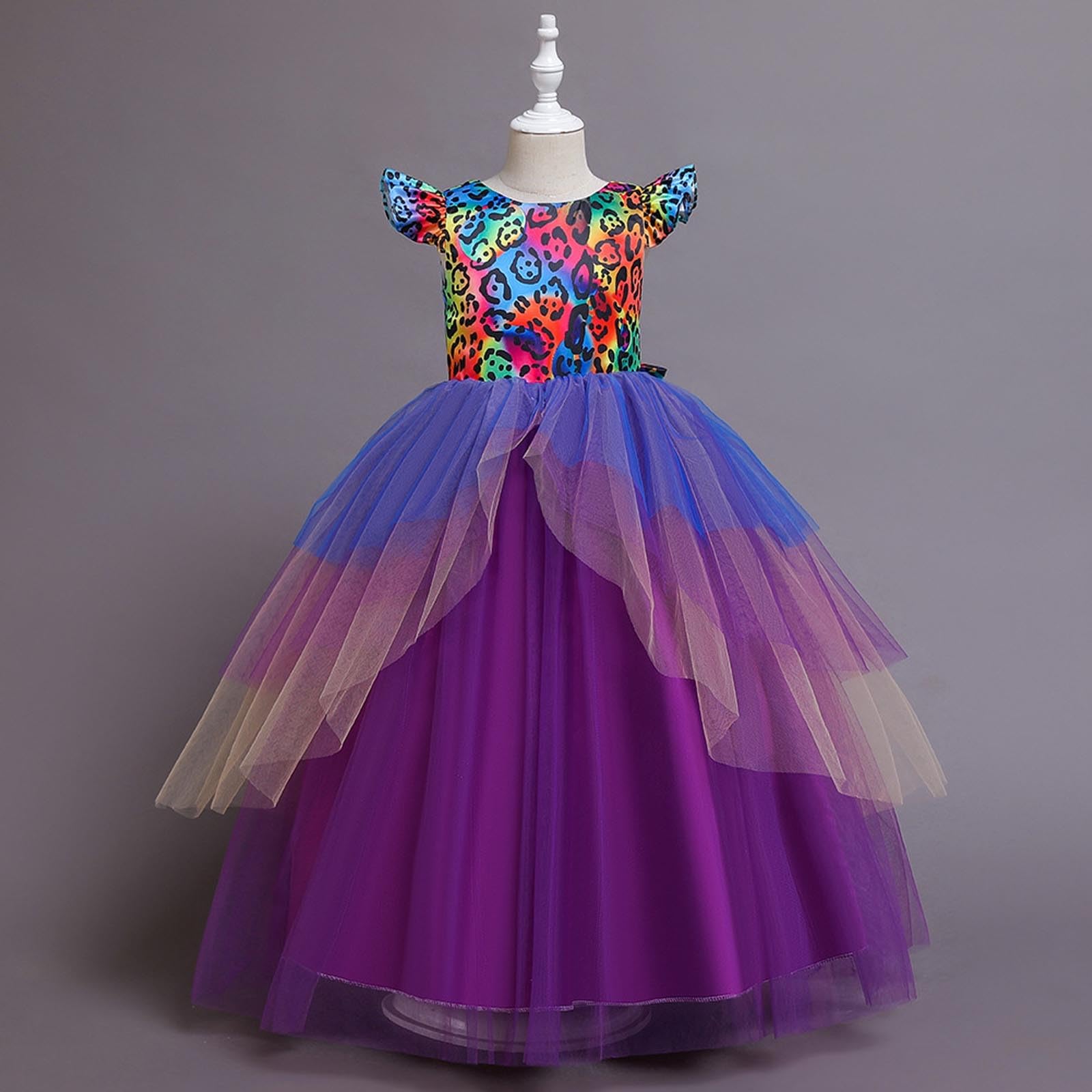 Disfraz Halloween NiñA NiñO Elegante Disfraz Princesa para niña con Vestido Infantil Atuendo Halloween Juvenil con Mangas Vuelo y Falda Tul