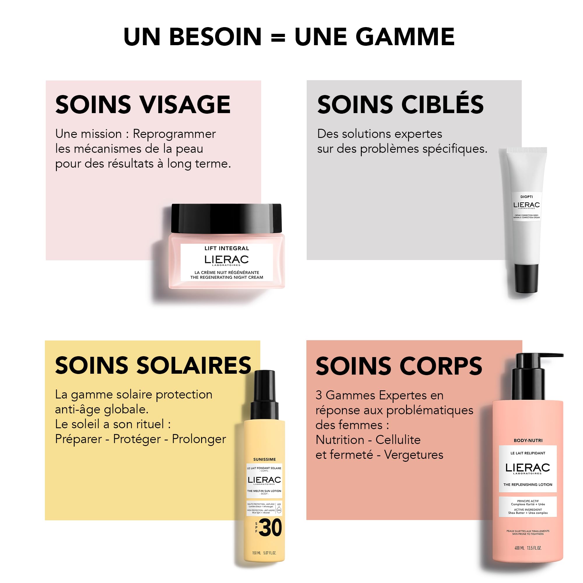 Lierac - Lift Intégral - Gel-Crème de Jour Raffermissant - Acide Hyaluronique & Tulipe Noire - Soin Visage Anti-Rides, Hydratant & Raffermissant - Peaux Mixtes à Grasses
