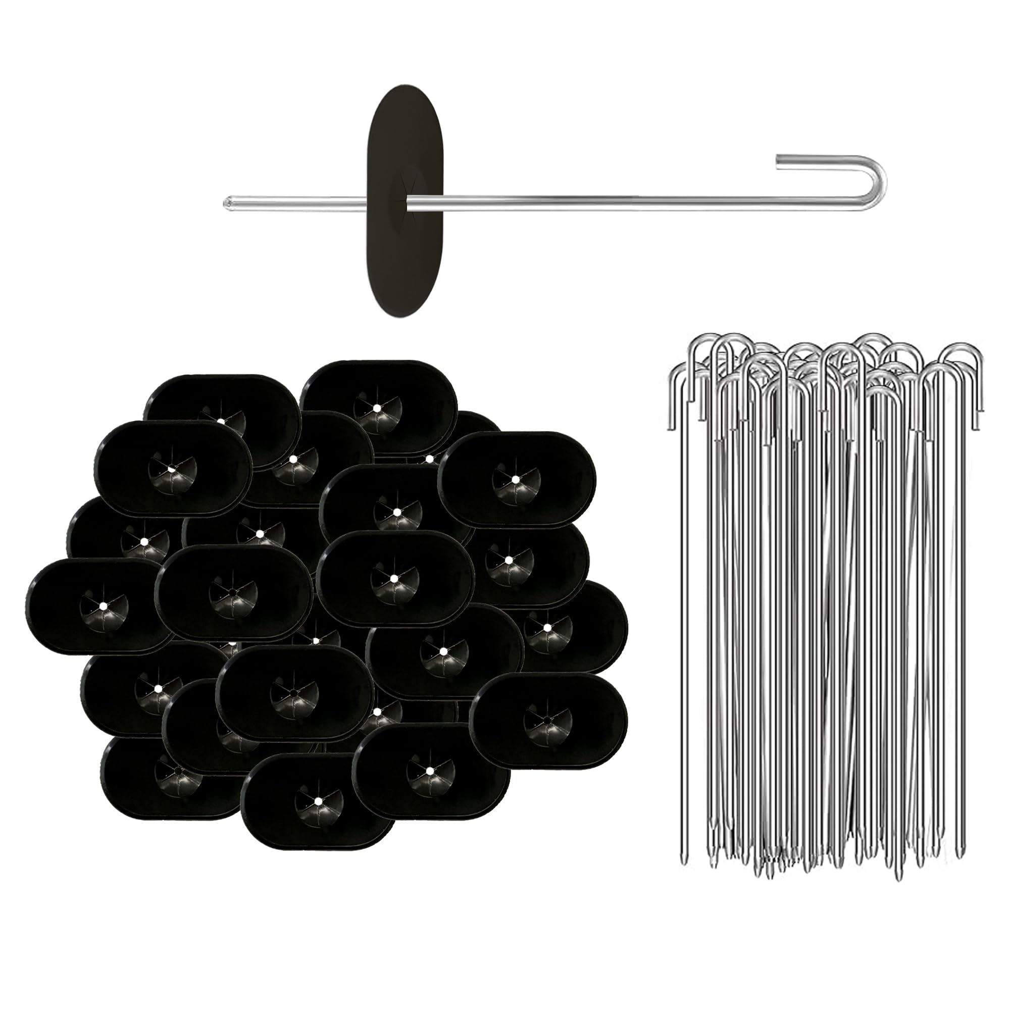 Moyios Solar Panel Bird Mesh Fastener Clips. Used to Secure Solar Netting Around Solar Panels Fastener Clips, Solar Panel Protection Clips for Securing Solar Bird Netting (Aluminum*100)