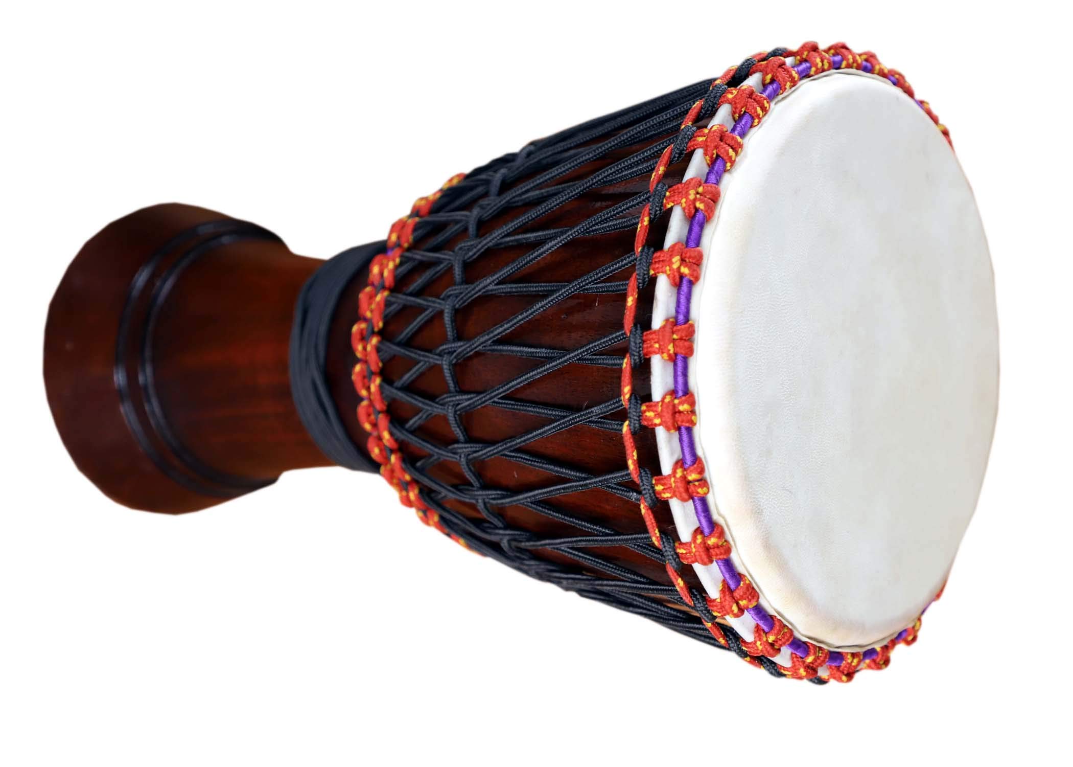 GT manufacturers Free Style Djembé en corde (tête de 25,4 cm) – Marron