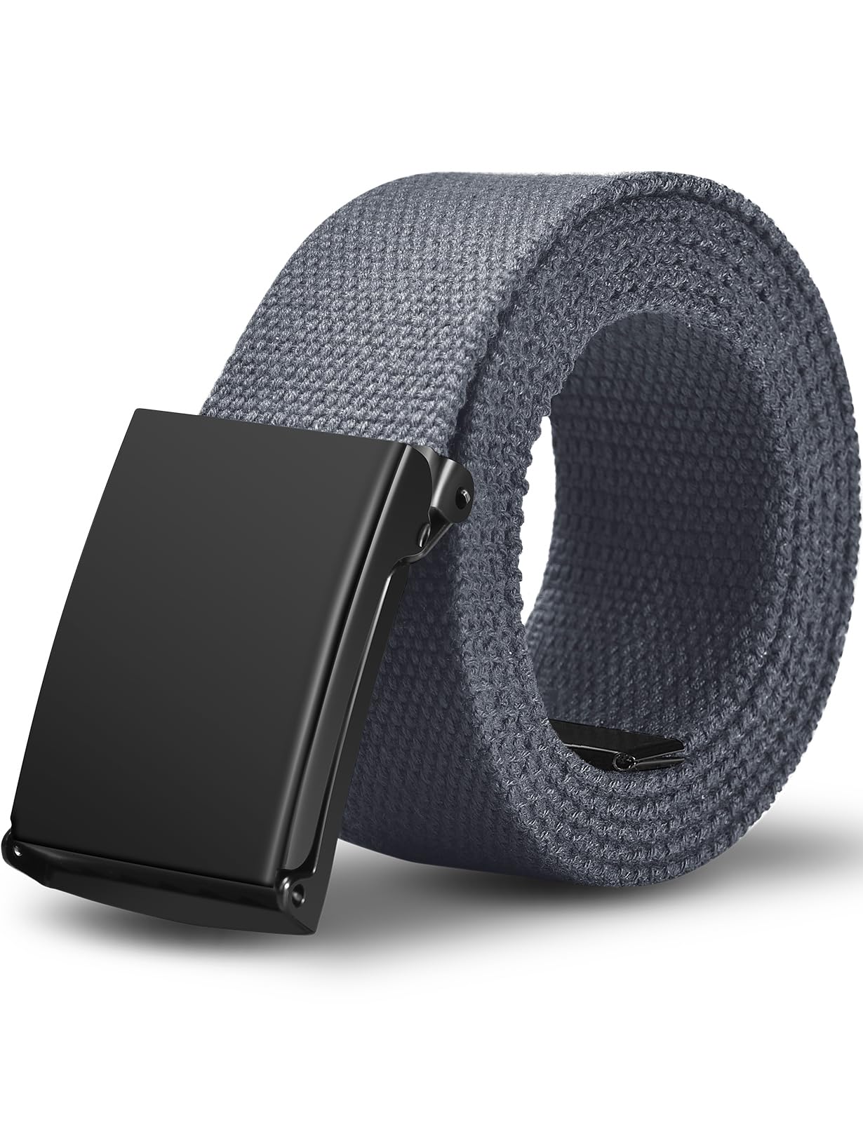 LXMY Belts for Men,Work Belts for Men,Mens Adjustable Canvas Fabric Nylon Golf Belt Fits Anywhere