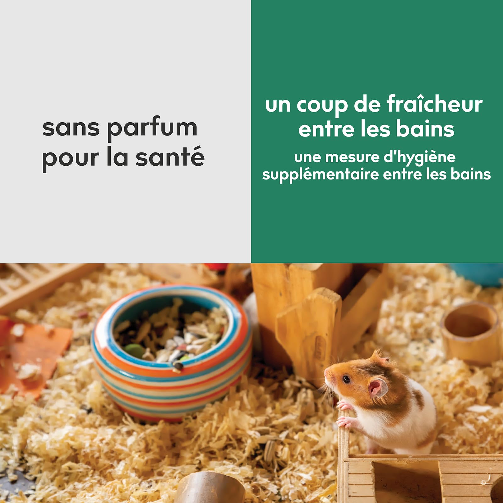 Spray Anti-Odeur Cage Rongeurs, Sans parfum, 266ml | Formule minérale, Sûr pour les animaux, Anti-odeur d'urine, Cages lapins, hamsters, cochons d'Inde, chinchillas