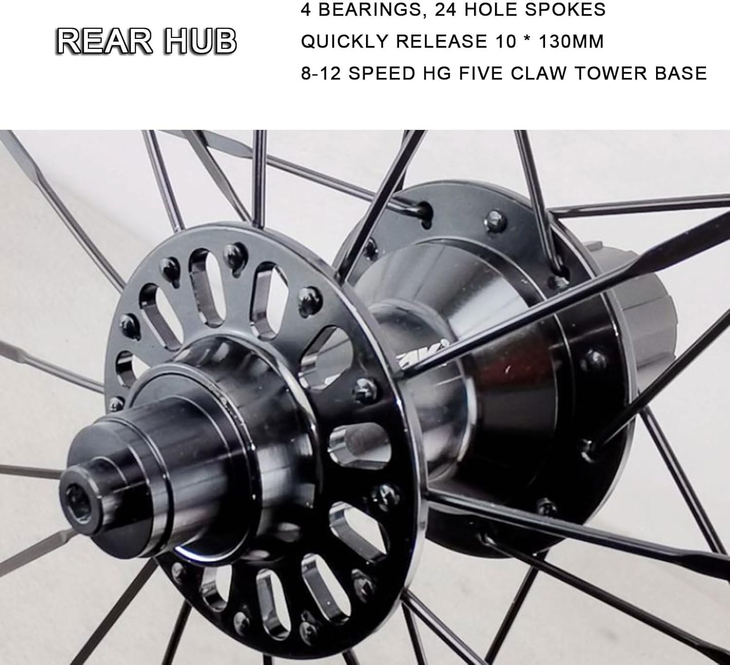 Juego De Ruedas 700C para Bicicleta De Carretera, Delantera 2 Traseras 4 Rodamientos 20/24 Agujeros Llantas De Doble Pared Buje De Cierre Rápido 7/8/9/10/11/12 Marchas, Ruedas con Freno C/V