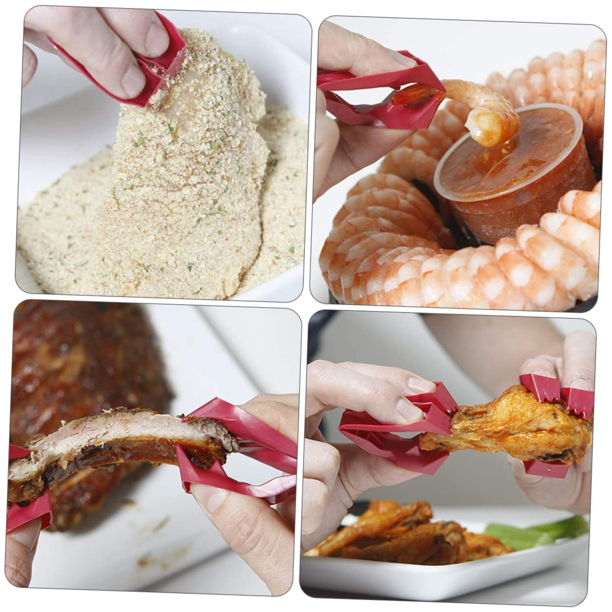 Ciieeo 3 Ensembles 18 Pièces Pince À Amuse-Gueules Couverts Pince À Collation Pince De Chef Pince À Cornichons Pince À Sucre Pinces À Manger Collations Alimentaires Pince À Manger Pince