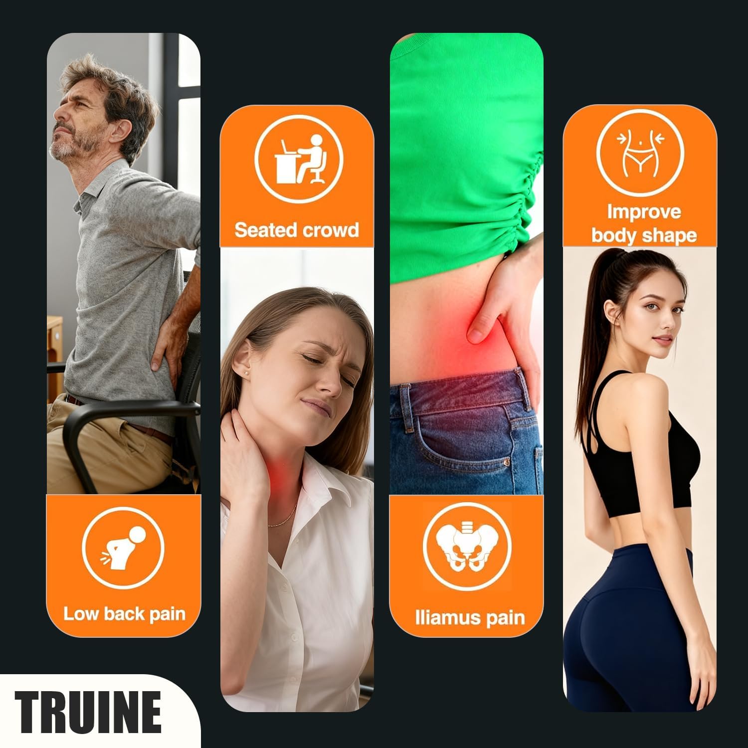 Hip Hook Psoas Release Tool, Deep Tissue Trigger Point Massage Tool, Hip Flexor Release Tool for Iliacus & Psoas Muscle Relief, Self-Massager for Hip, Back & Pelvic Tightness (Black) - Image 2