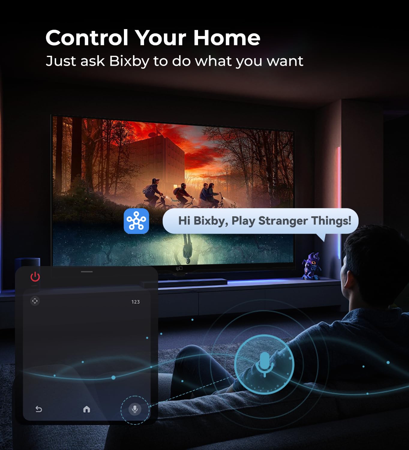 FPD 43 Inch Smart TV 1080P Full HD Powered by Tizen OS Compatible with Dolby Audio, HDR 10, HDMI, WiFi, Bluetooth, Flat Screen Television (AT43-P1, 2025)