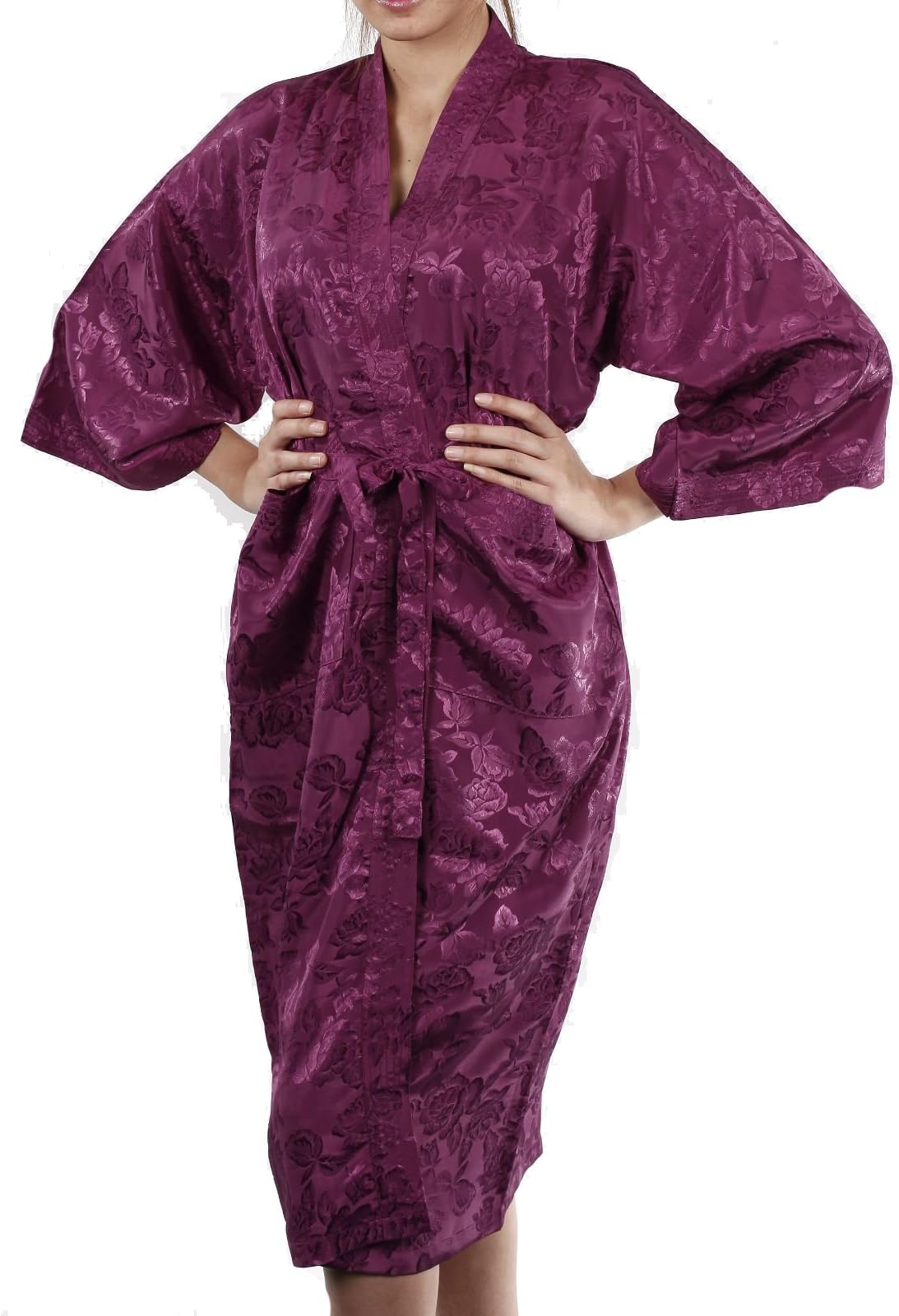 Kimono Bathrobe Robe Dressing Thai Coat Night / Available in Many Different Colours