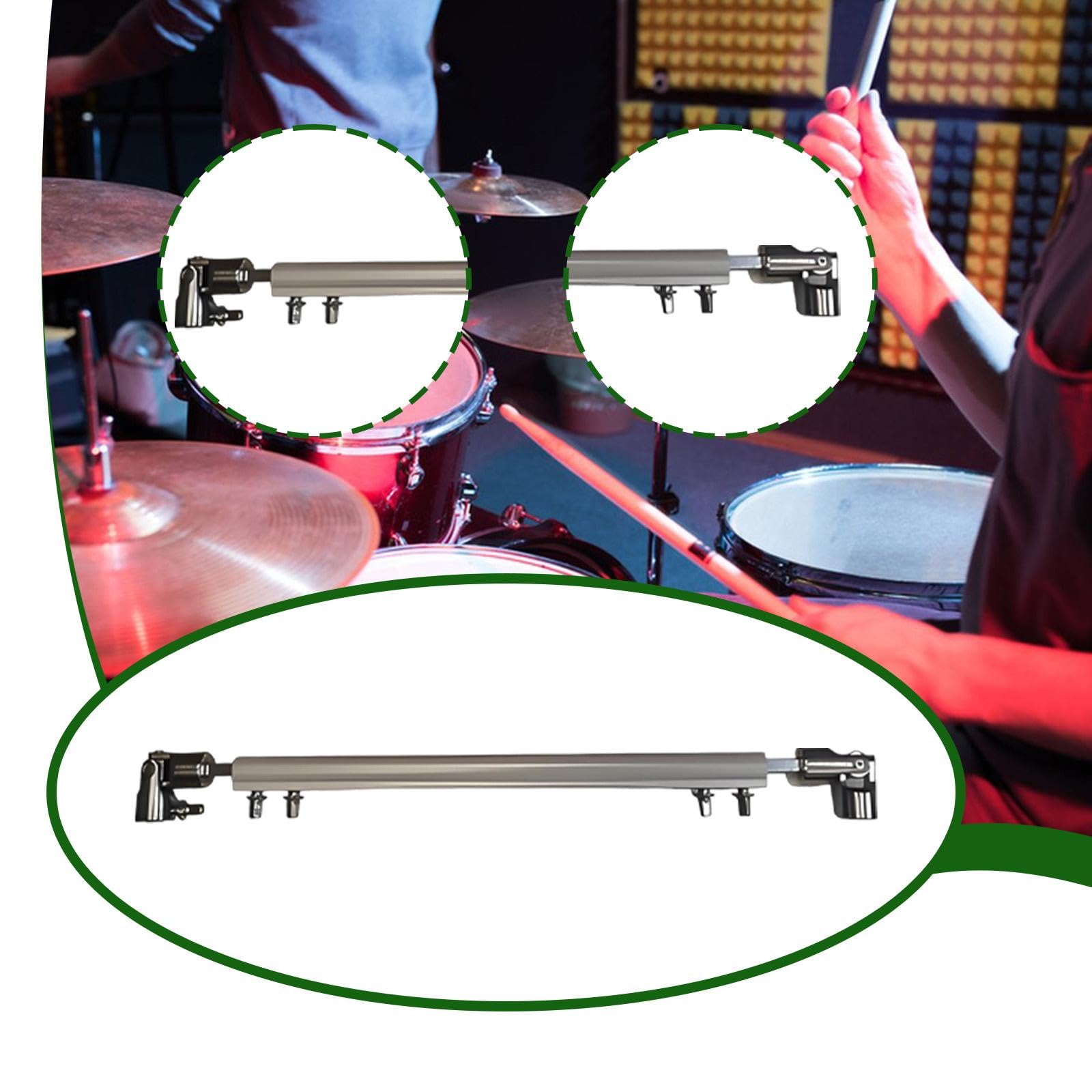 Bielle de Raccord Pédale Grosse Caisse Double Chaîne Tige de Connexion Double Batterie Pièce Percussion Instrument Musicien Liaison Transmission Cam A, Argent