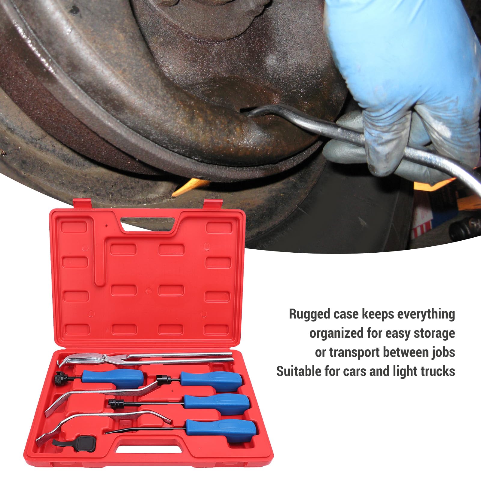 Lot De 8 Outils De Frein à Tambour, Outil Universel Et Efficace Pour Installer Les Ressorts