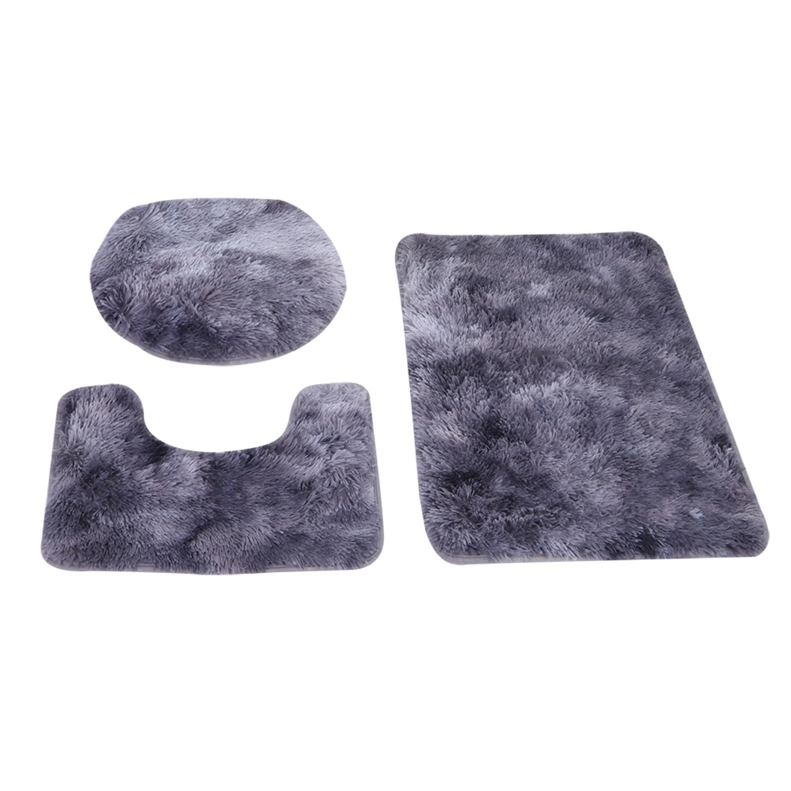 Tapis de salle de bain ensemble de 3 pièces en polyester style japonais
