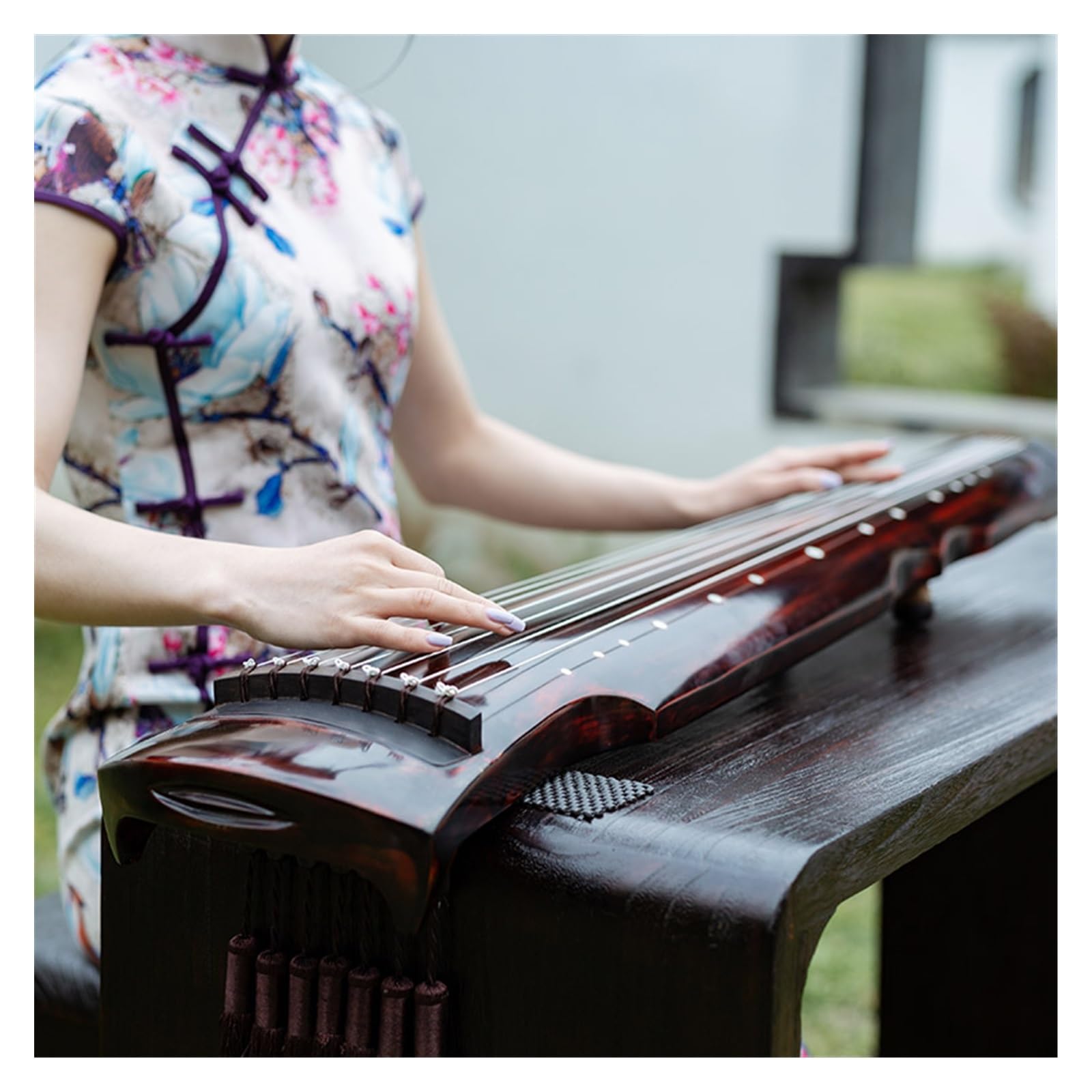 Profesjonalny Instrument Strunowy Guqin Guqin Siedmiostrunowa Cytra Wykonana Ręcznie Z Surowego Lakieru Dla Profesjonalnego Wykonania