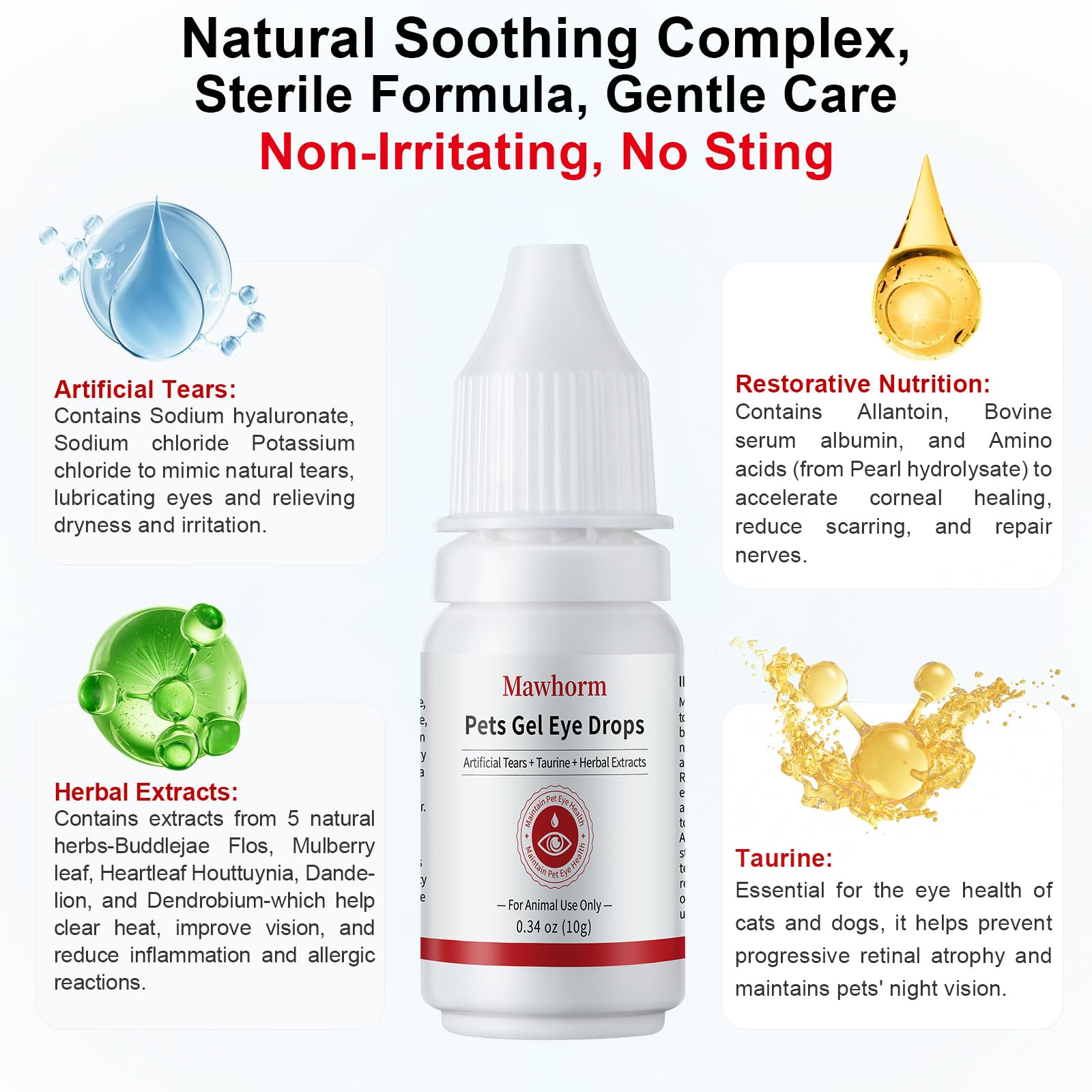 1% Hyaluronic Moisturizing Gel Eye Drops for Dogs & Cats - Gentle 0.34 oz — Amazon image 6