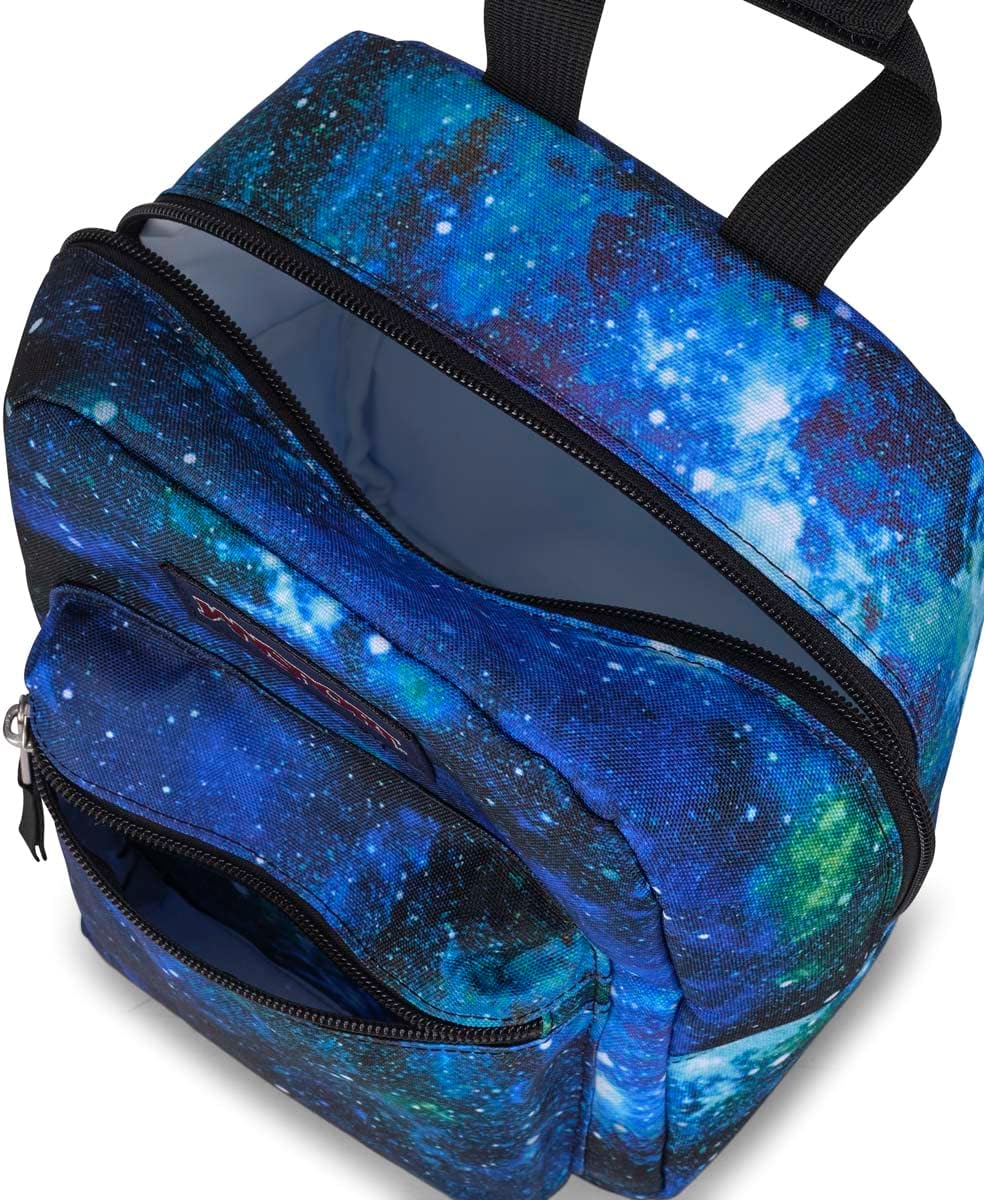 JanSport Big Break Insulated Lunch Bag - Small Soft-Sided Cooler Ideal for Class, Work, or Meal Prep, Cyberspace Galaxy