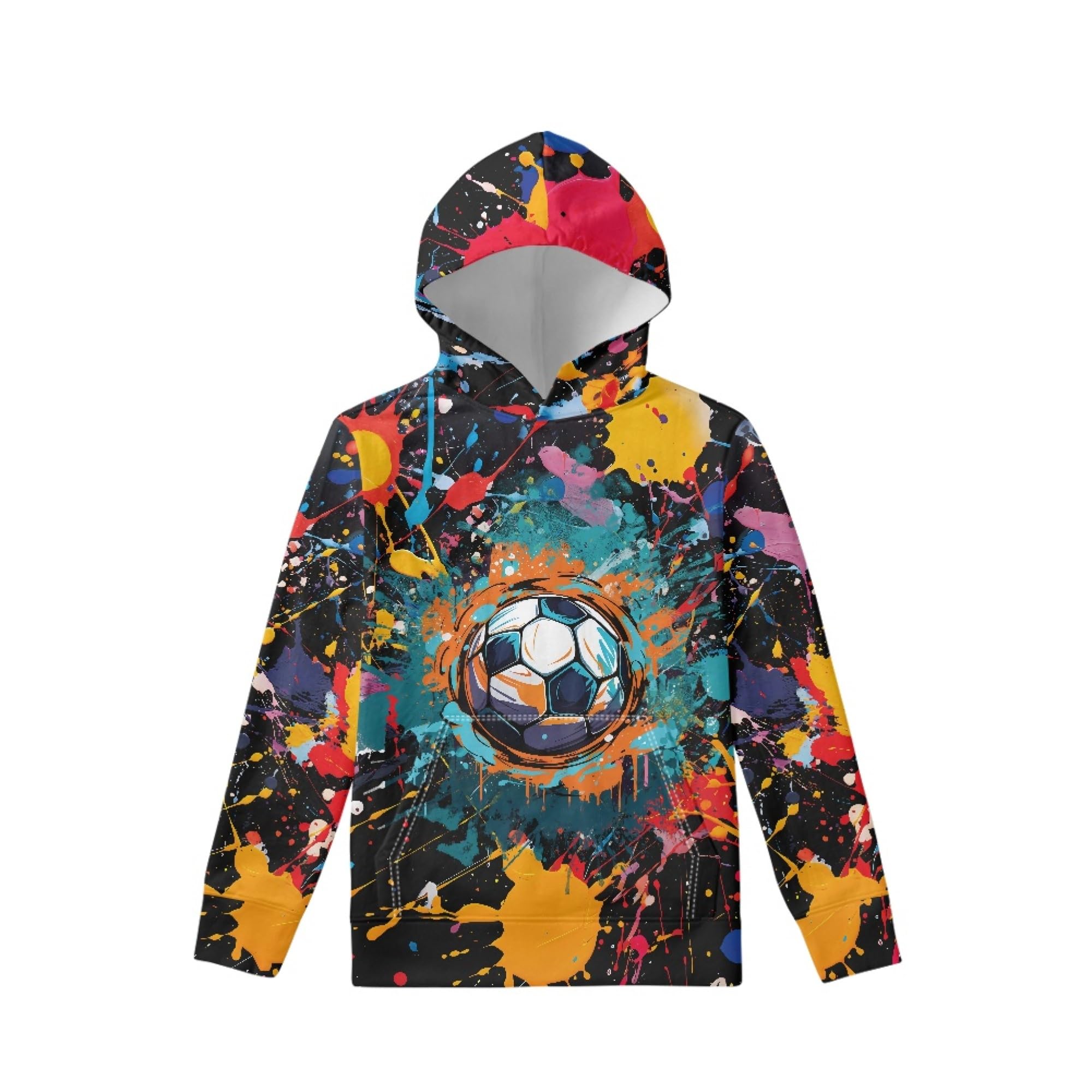 Coloranimal Girls Boys Sports Casual Long Sleeve Sweatshirts Hoodies with Front Pocket Sweater Tops Age 6-16year