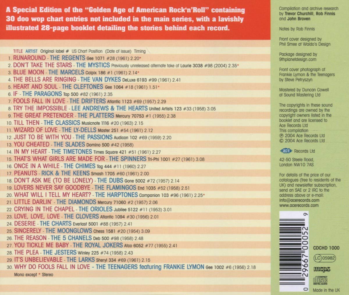The Golden Age Of American Rock'n'Roll: Special Doo Wop Edition