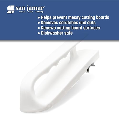Miniatura 8 de San Jamar - Tabla de cortar con mango ranurado para cocina y restaurantes, plástico, 6.5 x 2.5 pulgadas, color blanco
