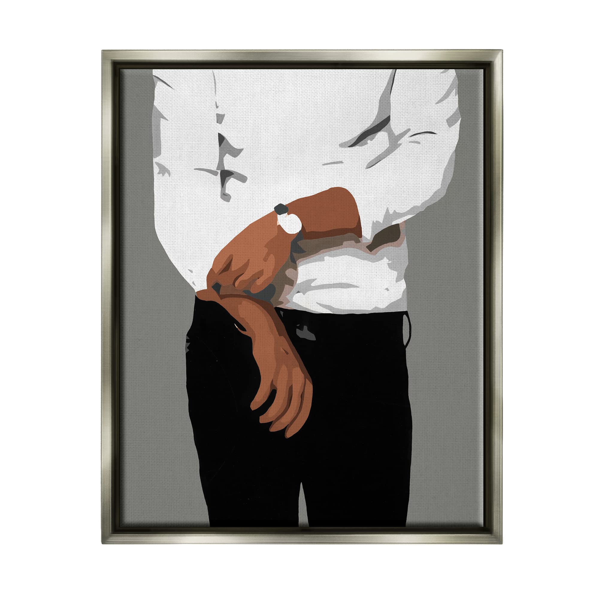Stupell Industries Stylish Man Chic Outfit Floating Framed Wall Art, Design by Beth Ann Lawson