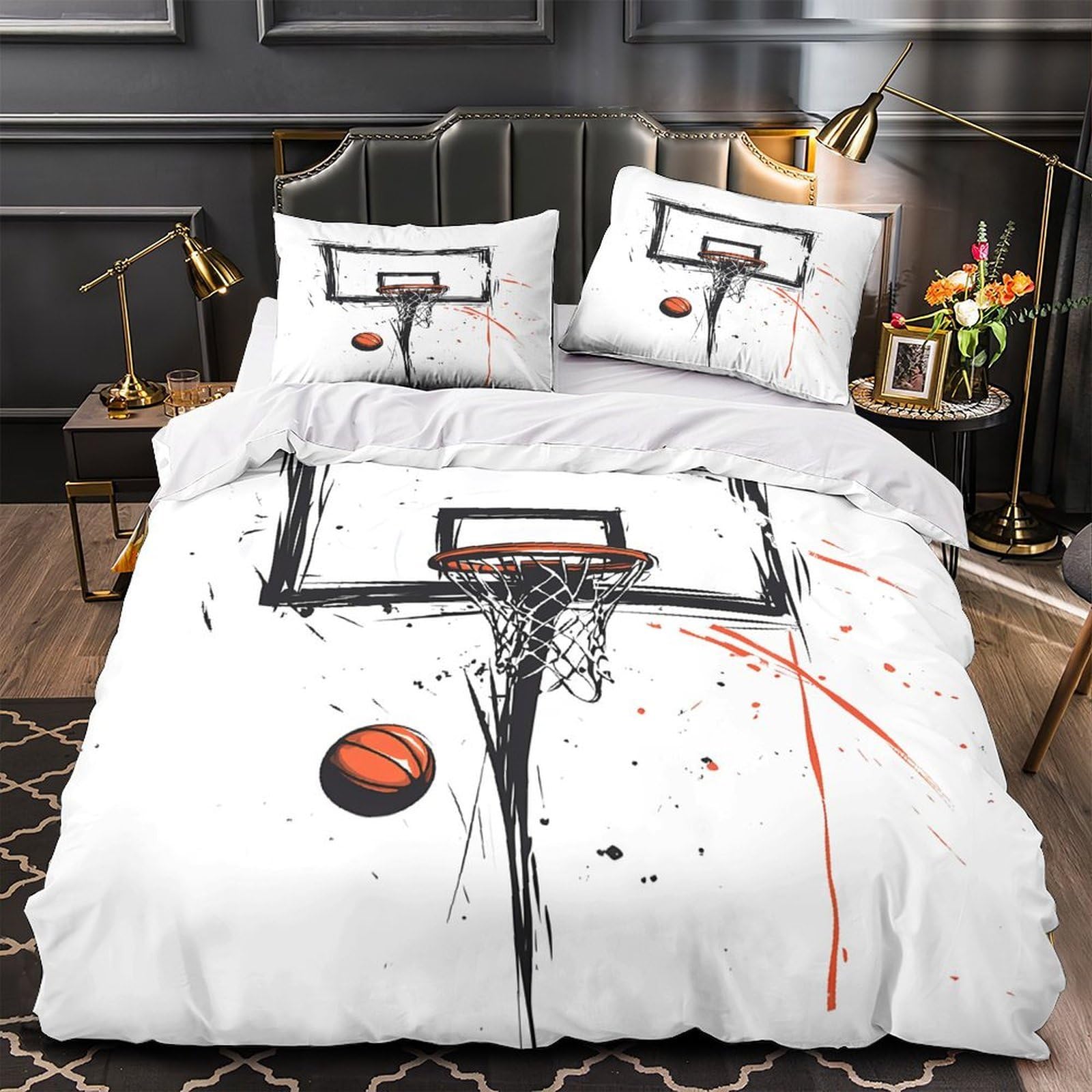 Housse de couette paon bleu motif imprimé 3D pour une chambre design
