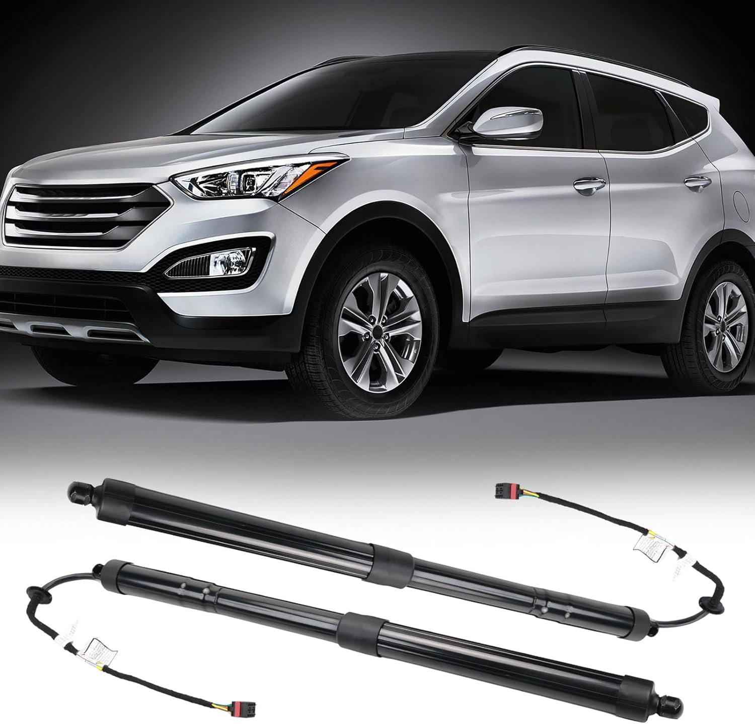 2Pcs Rear Tailgate Power Lift Supports Struts Compatible with Hyundai Santa Fe Sport 2.0L 2.4L 2015-2018, Rear Left & Right Electric Trunk Power Liftgate 817702W600 817802W600, Liftgate Actuator