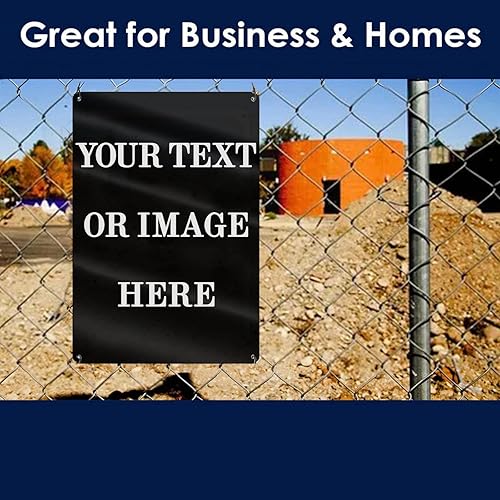 Miniatura 2 de Letrero personalizado de 8 x 12 pulgadas, letreros personalizados de aluminio de metal para oficina al aire libre, negocios verticales