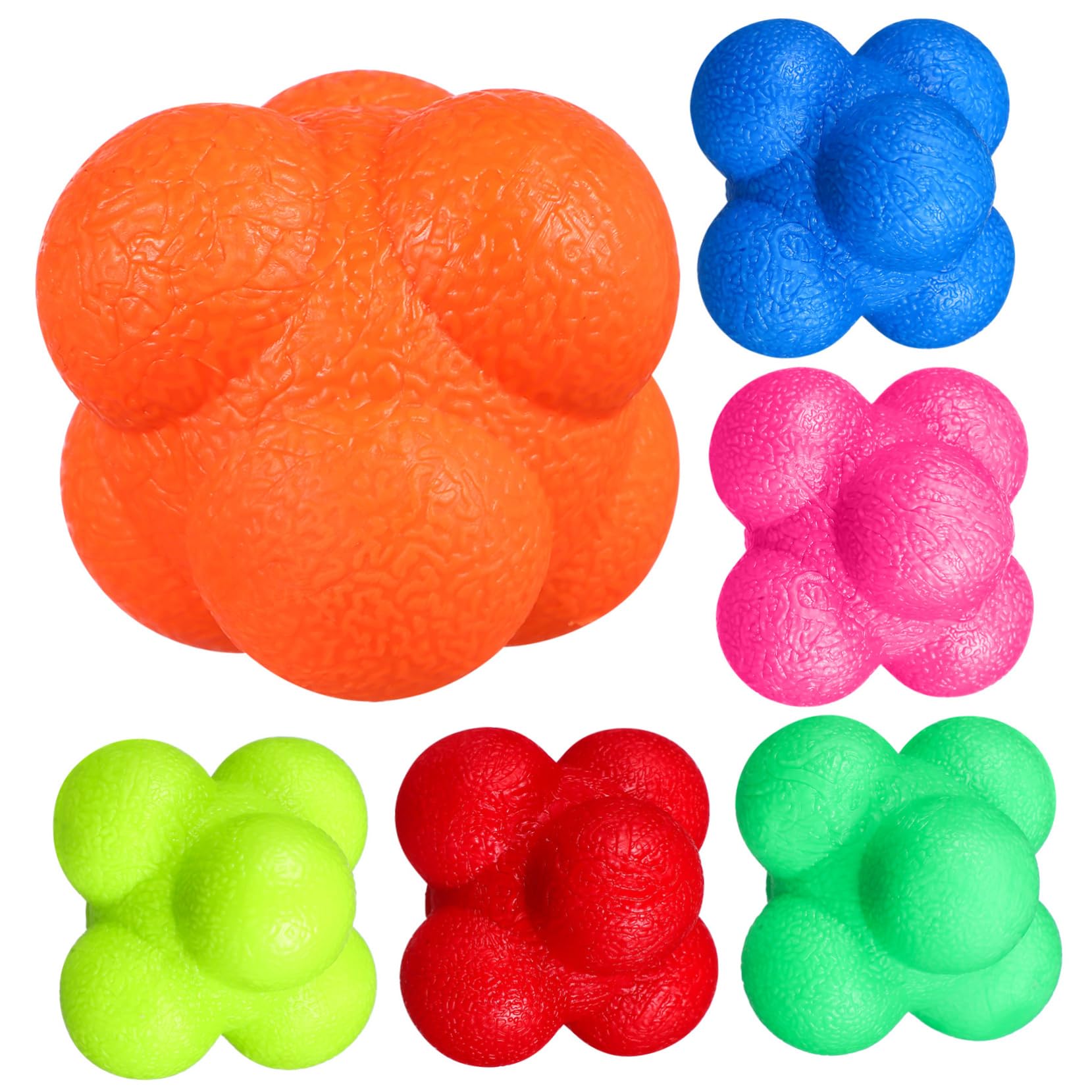 IMIKEYA 6 Pack Reaction Balls for Exercise Ball for Reflex Training for Fitness