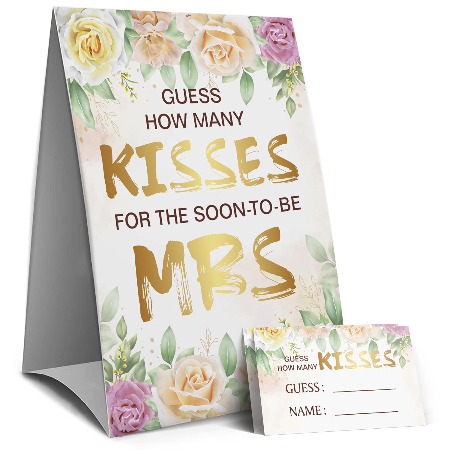 Bridal Shower Games for Guests How Many Kisses for the Soon to be Mrs